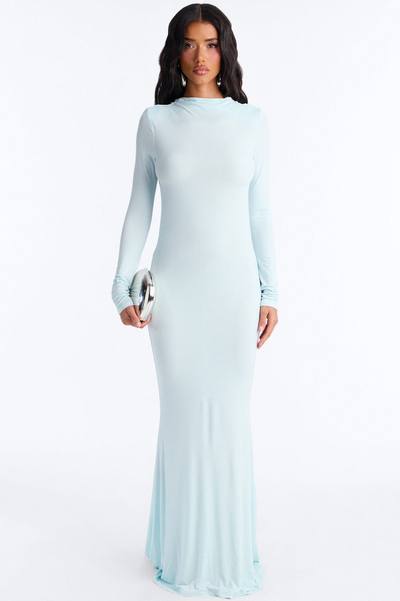 Pure Intent Jersey Gown - Light Blue