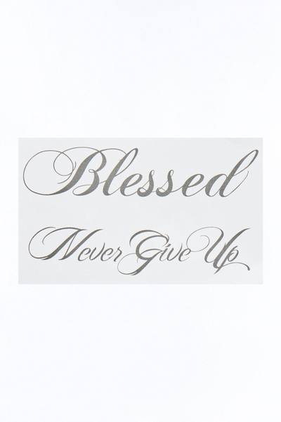 Blessed Set Of Two Temporary Tattoo - Black