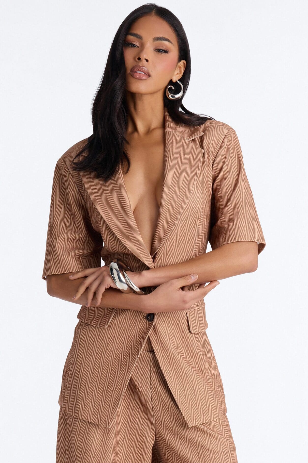 Command The Room Blazer Pant Set - Camel alternate