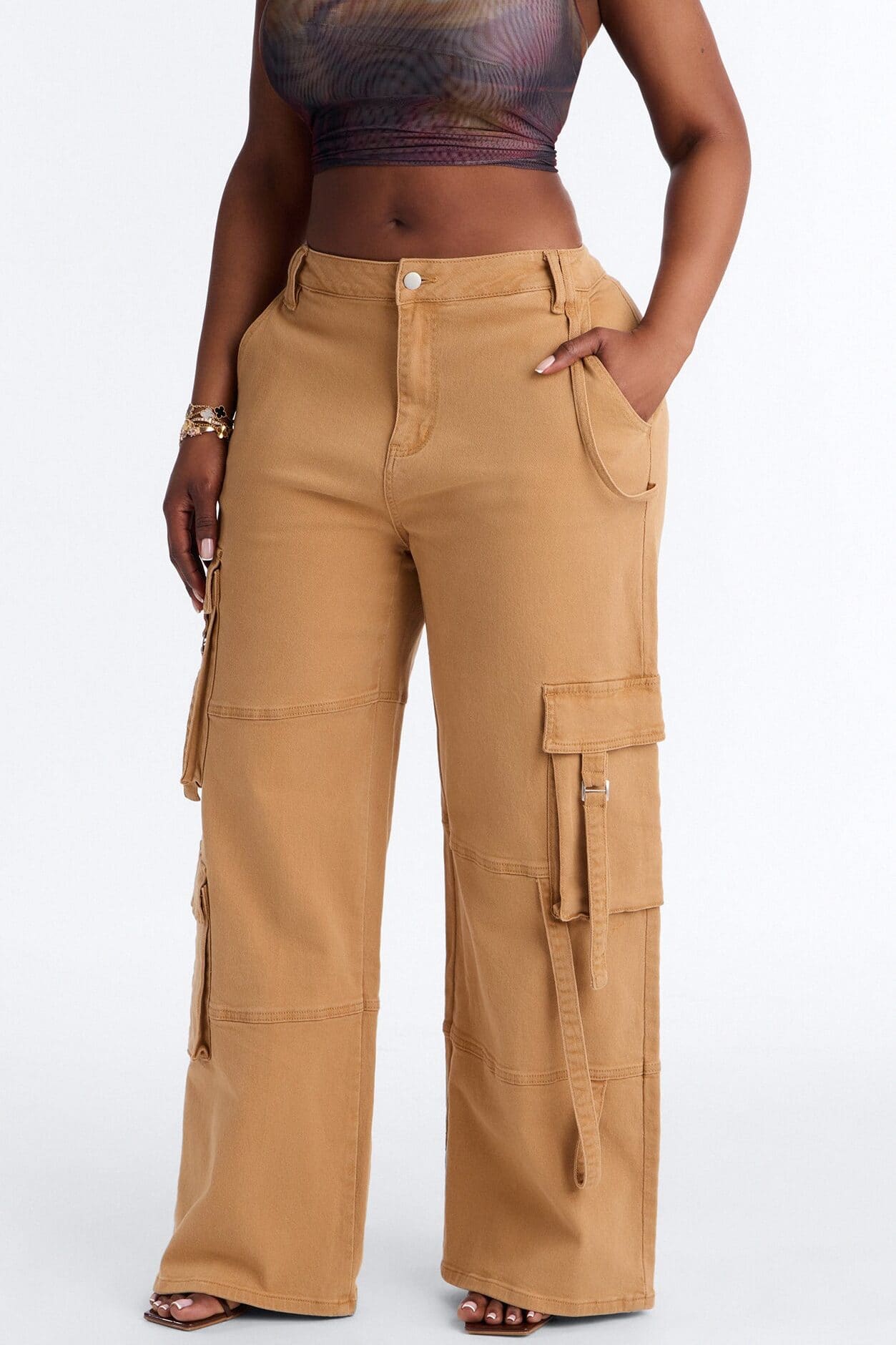 Desi Mineral Wash Cargo Pant - Khaki alternate