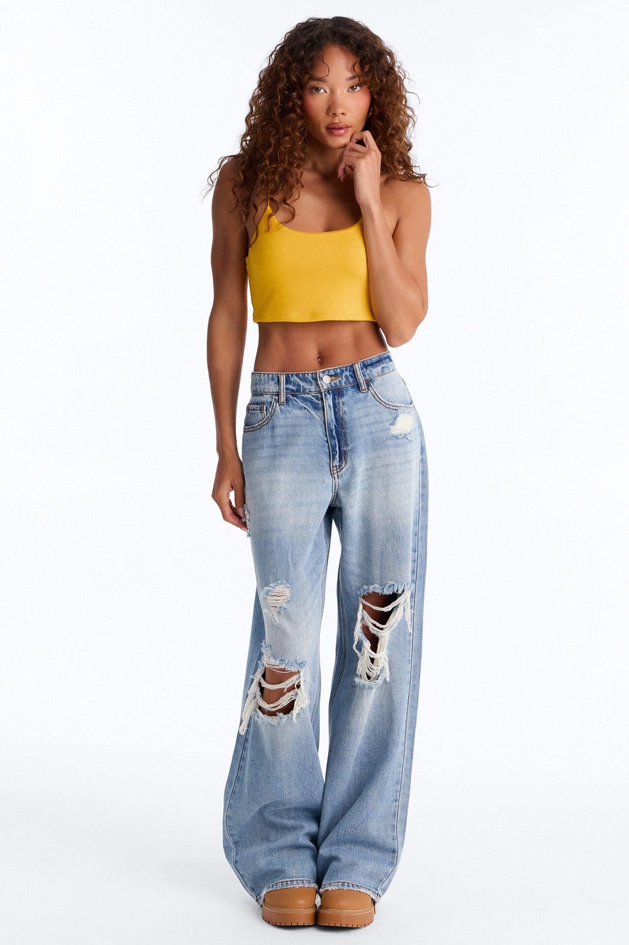 Kiki Super Cropped Top - Orange alternate