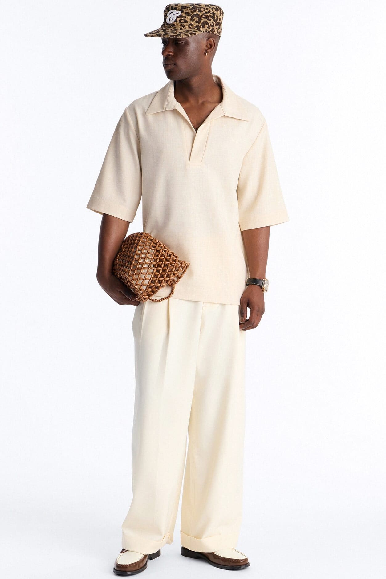 Sorrento Relaxed Polo - Tan alternate