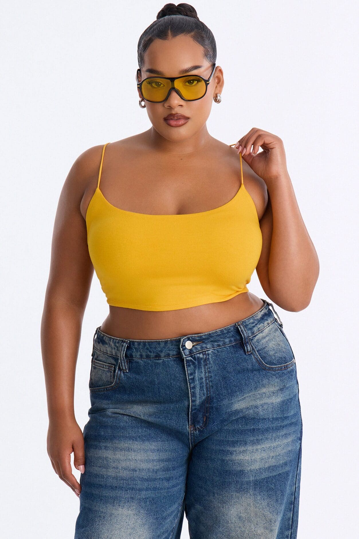Kiki Super Cropped Top - Orange alternate