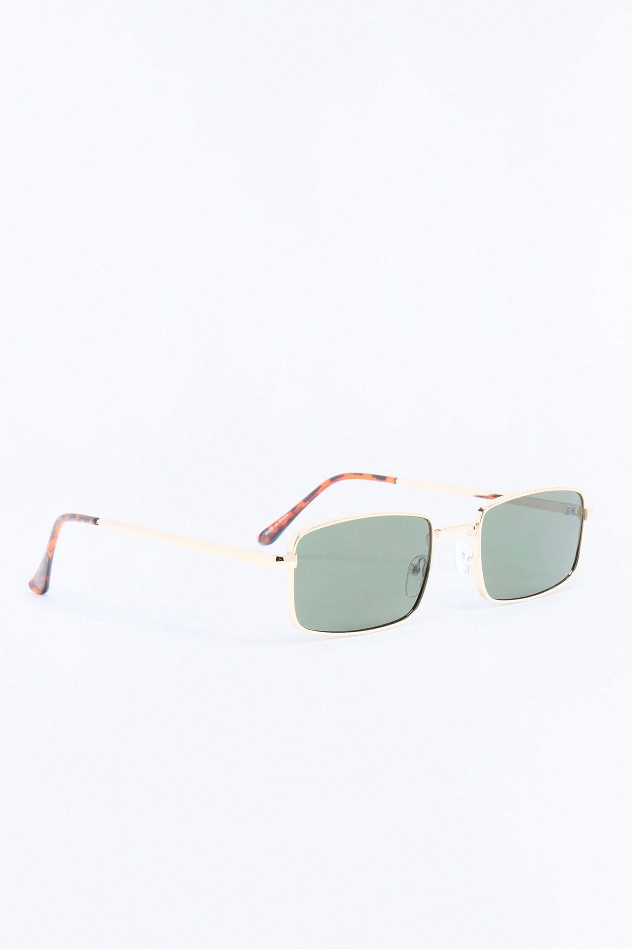 Why You Mad Square Metal Sunglasses - Gold alternate