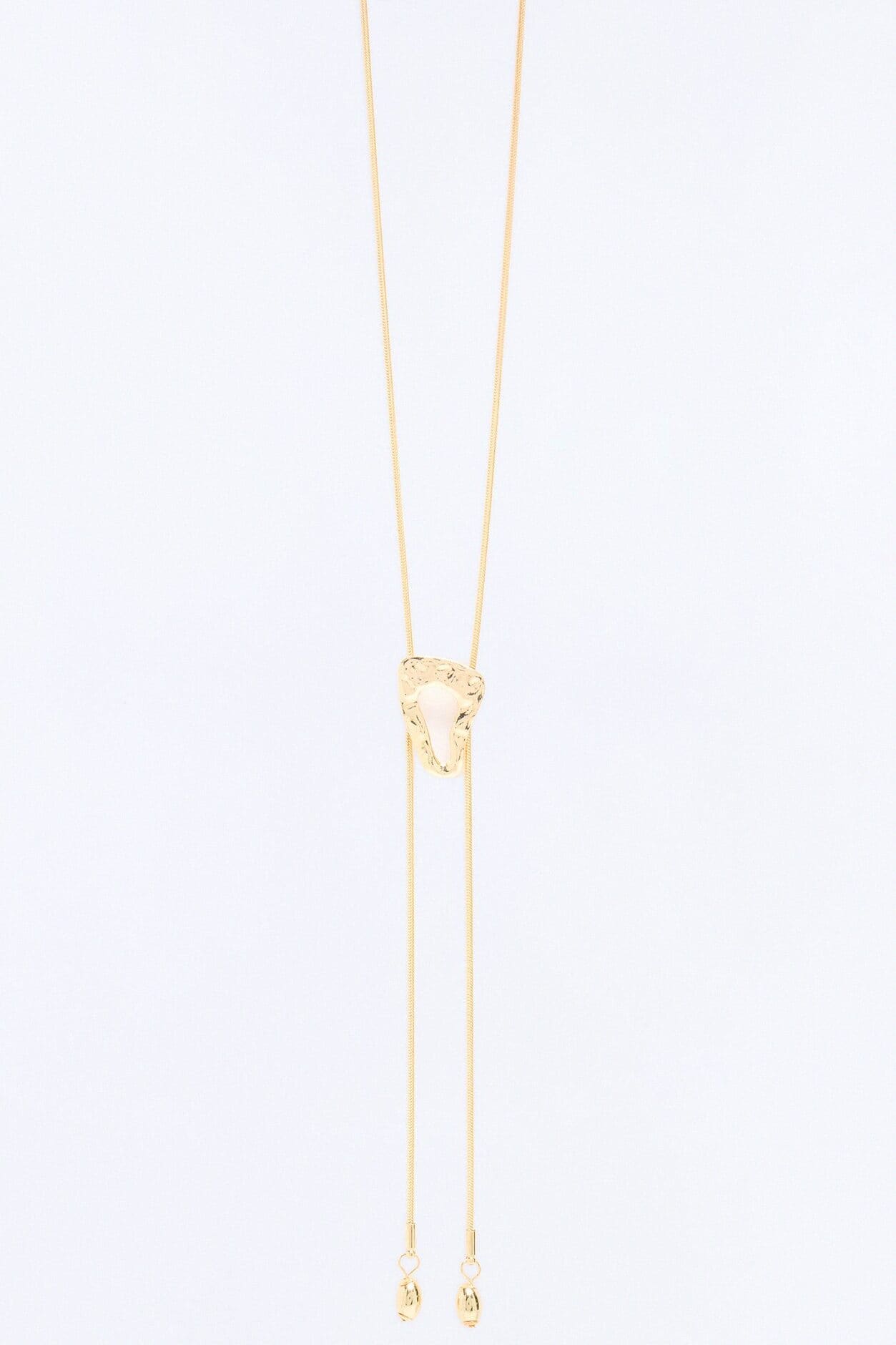 Sunkissed Lariat Necklace - Gold