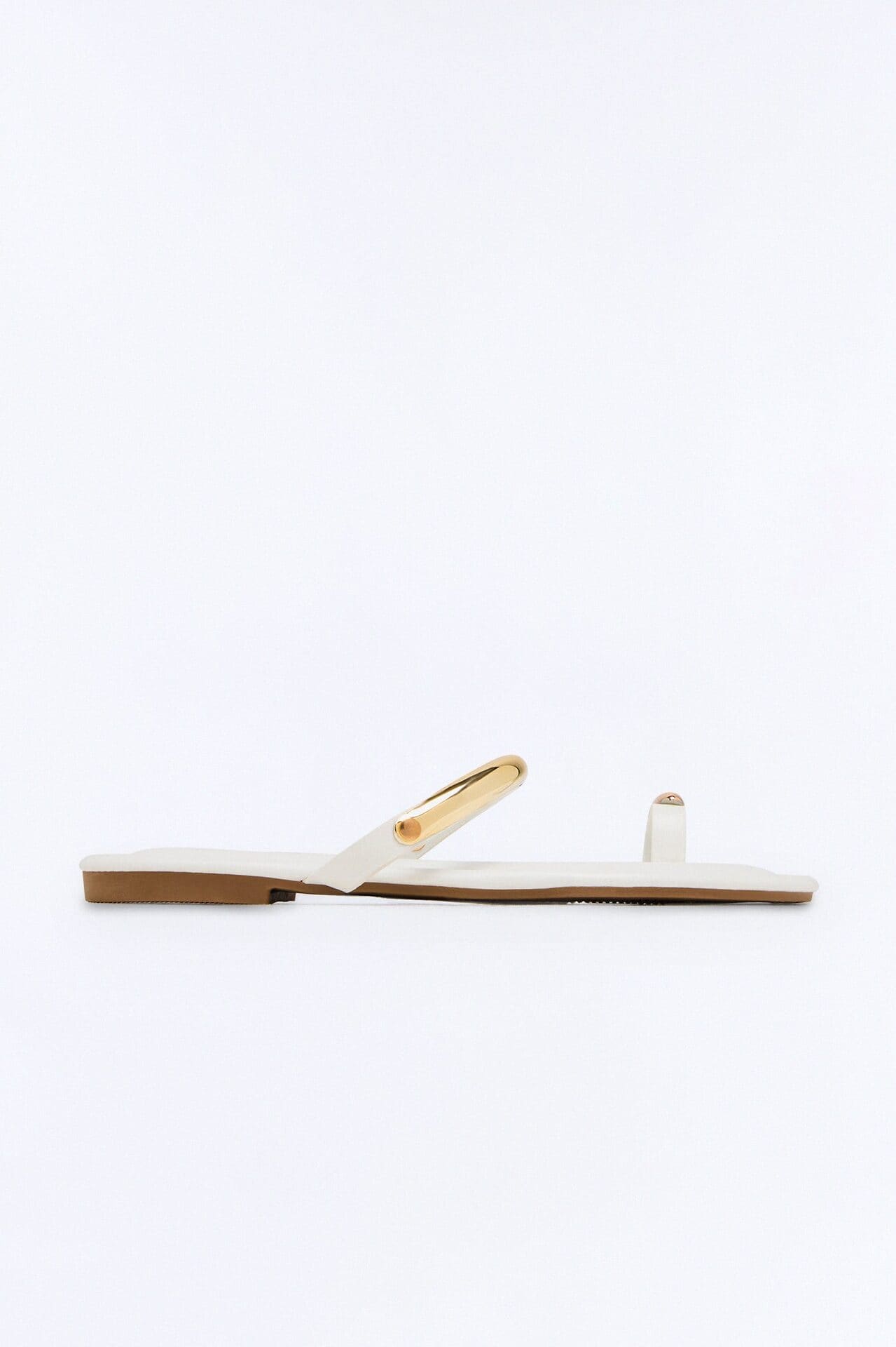 Tira Hardware Toe Ring Sandals - White