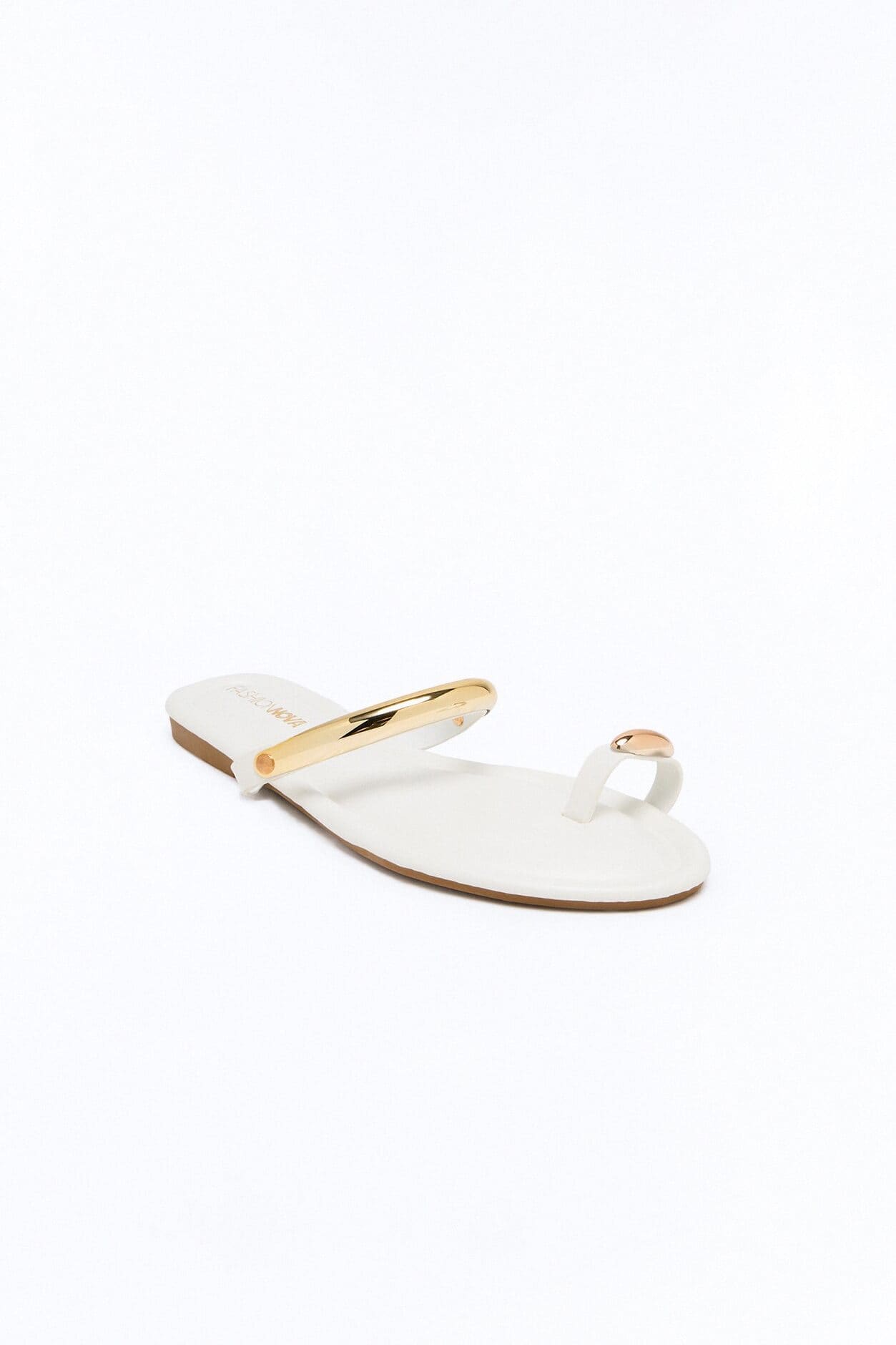 Tira Hardware Toe Ring Sandals - White alternate