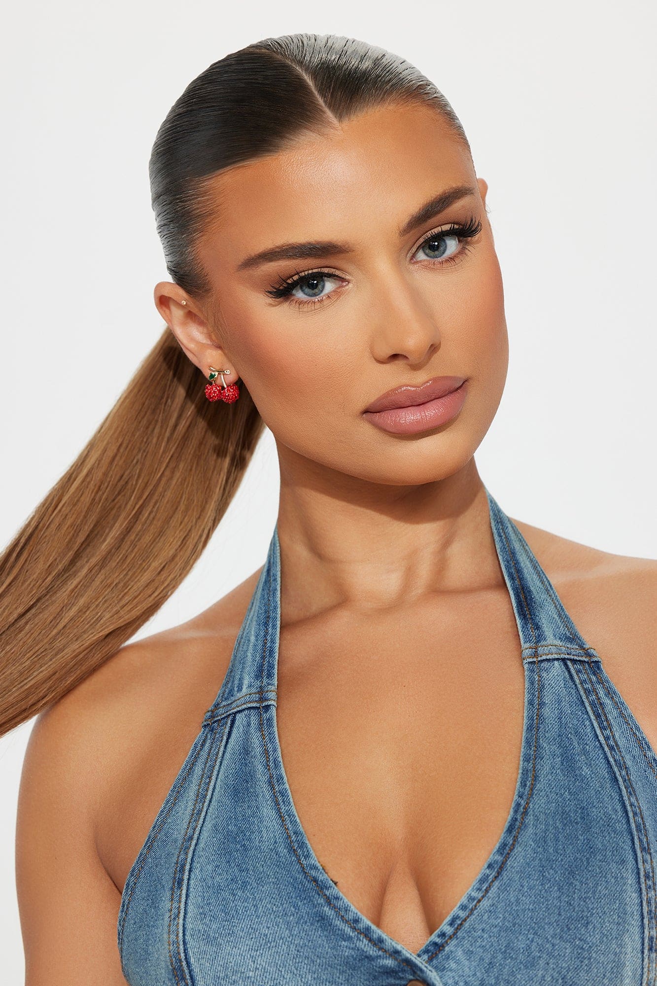 The Cherry On Top Earrings - Red alternate