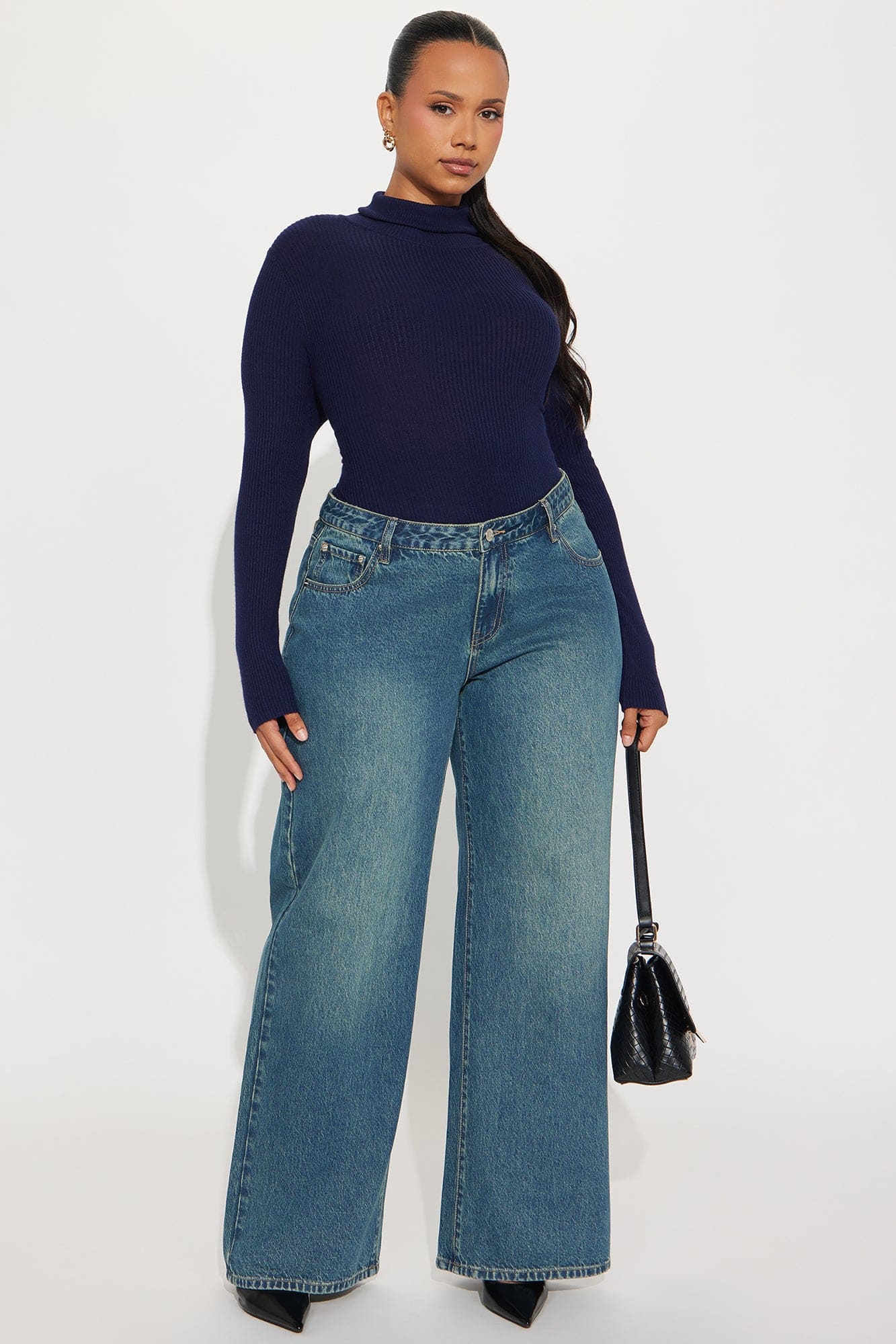 Tara Turtle Neck Sweater - Navy alternate