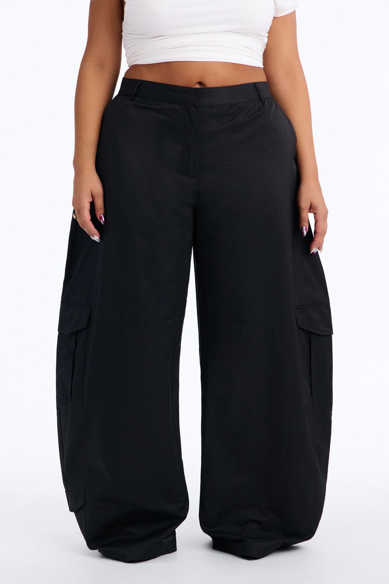 Amania Windbreaker Cargo Pant - Black alternate