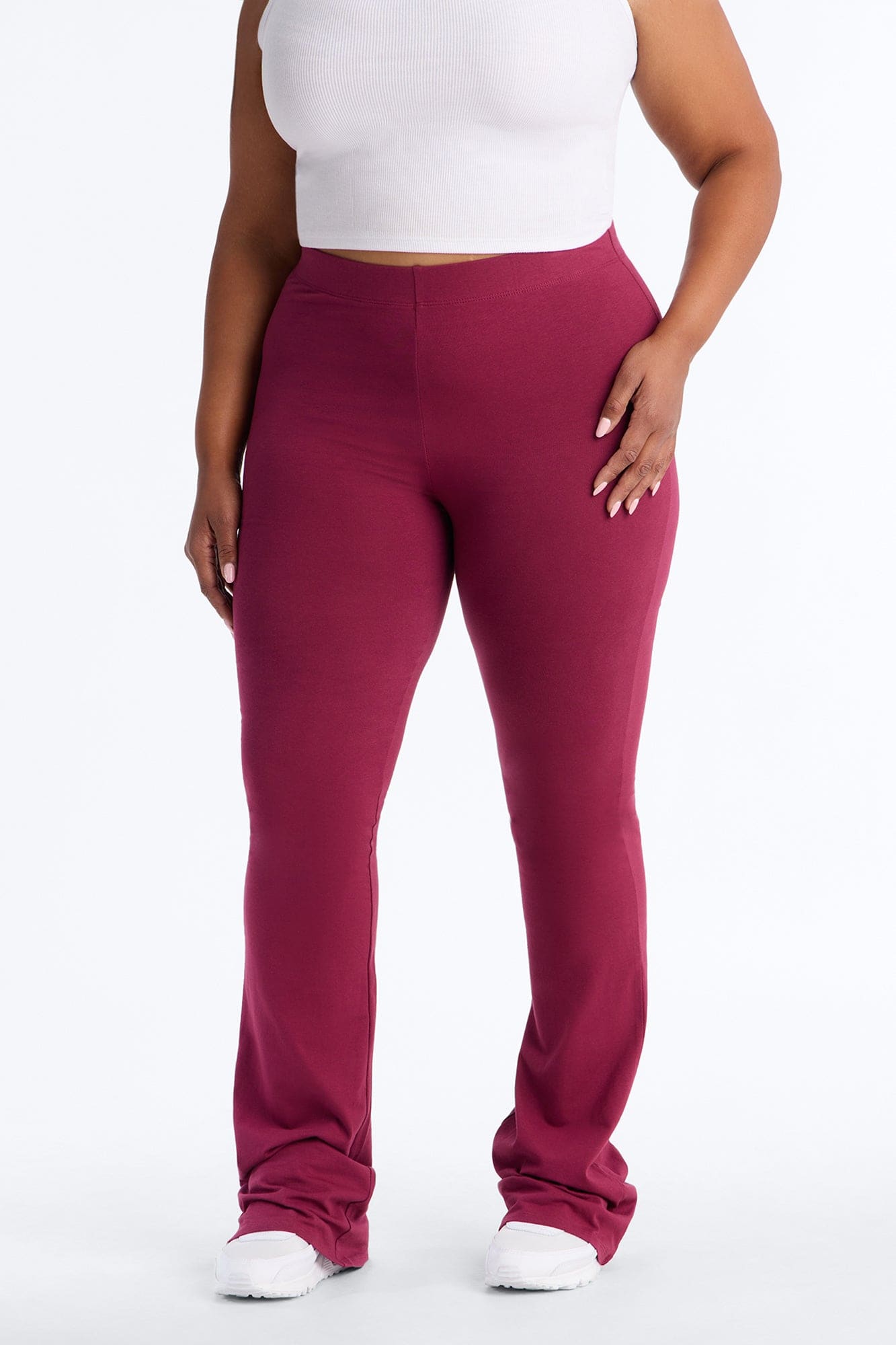 Tall Adriana Flare Pant - Burgundy alternate