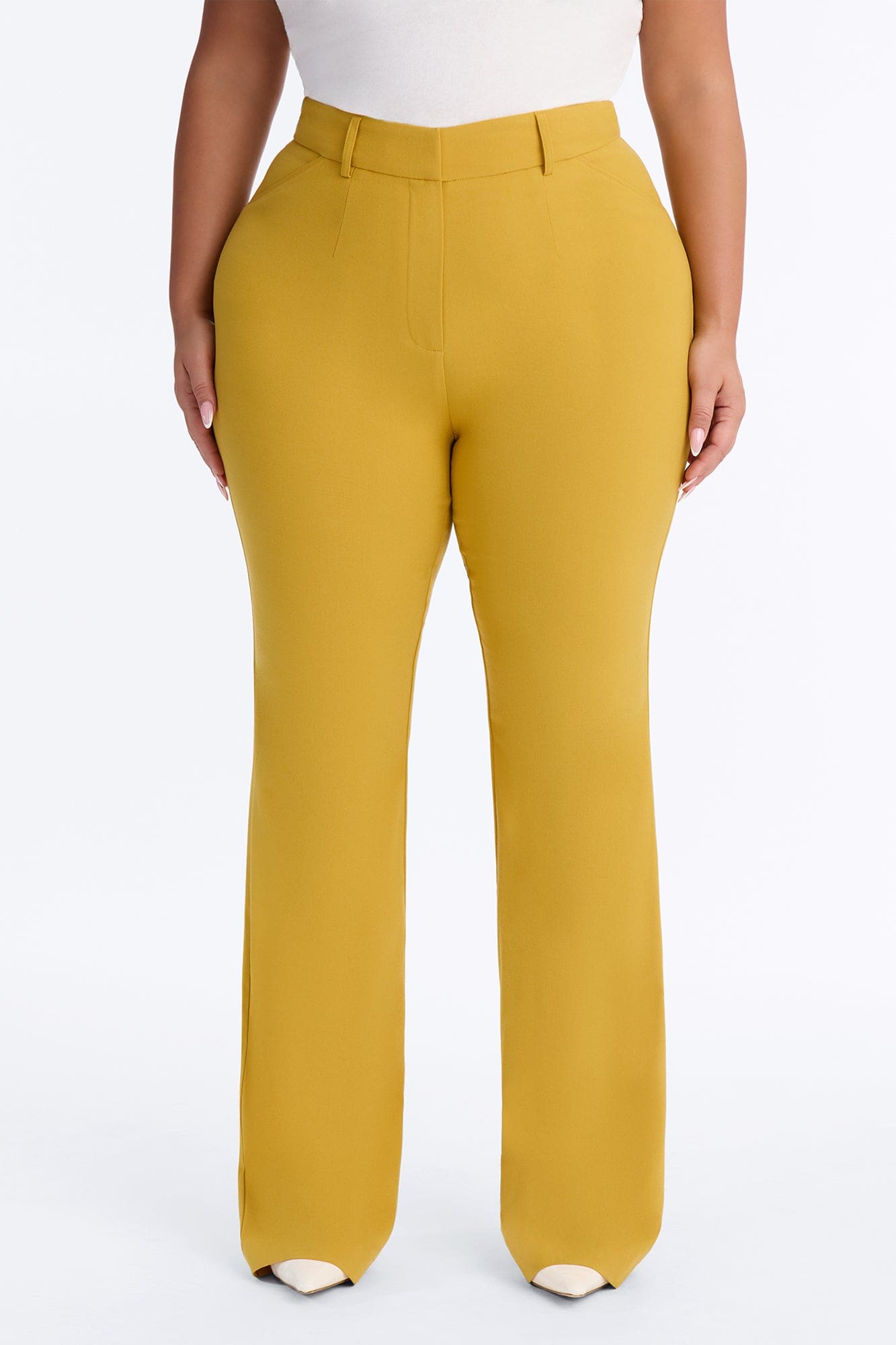 Tall Tasha Dressy High Rise Pants - Mustard alternate