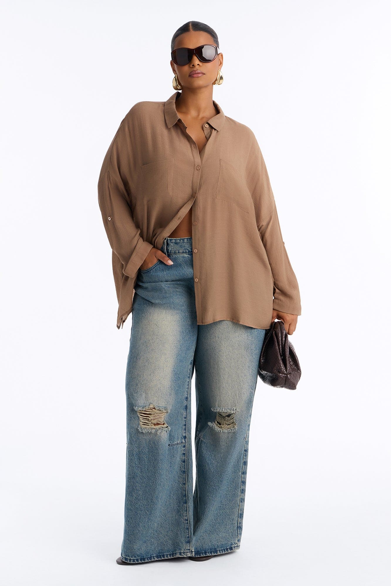 Tatum Shirt - Mocha alternate