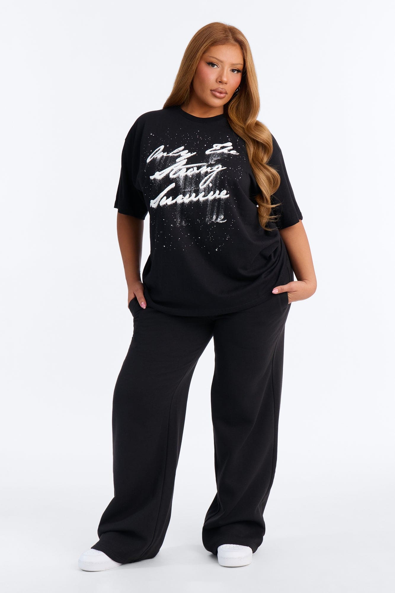 Strongest Survivor Oversized Tee - Black alternate