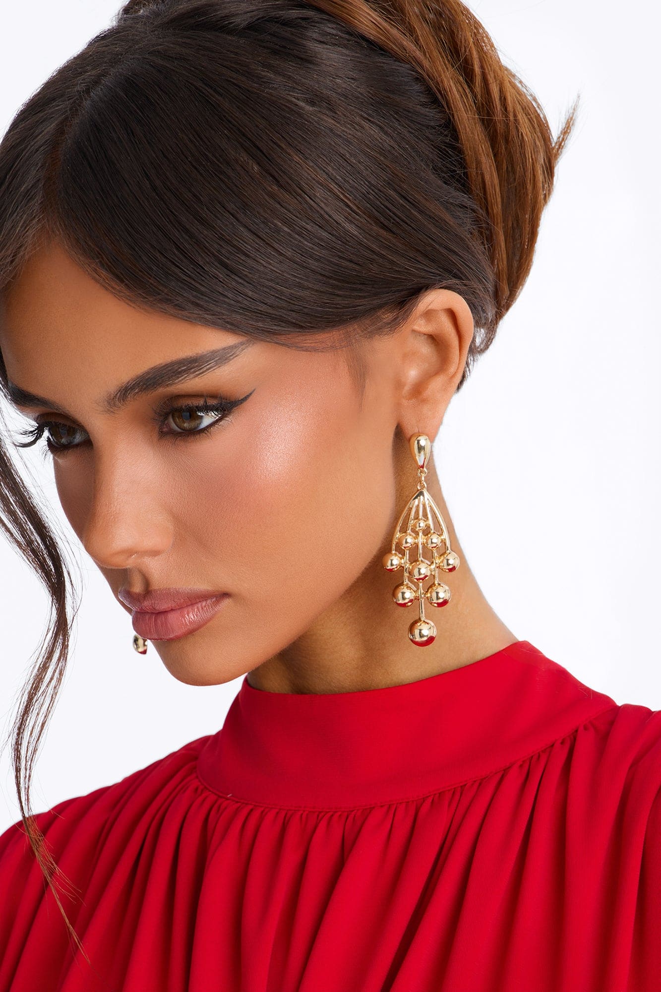 Take Chances Drop Earrings - Gold alternate