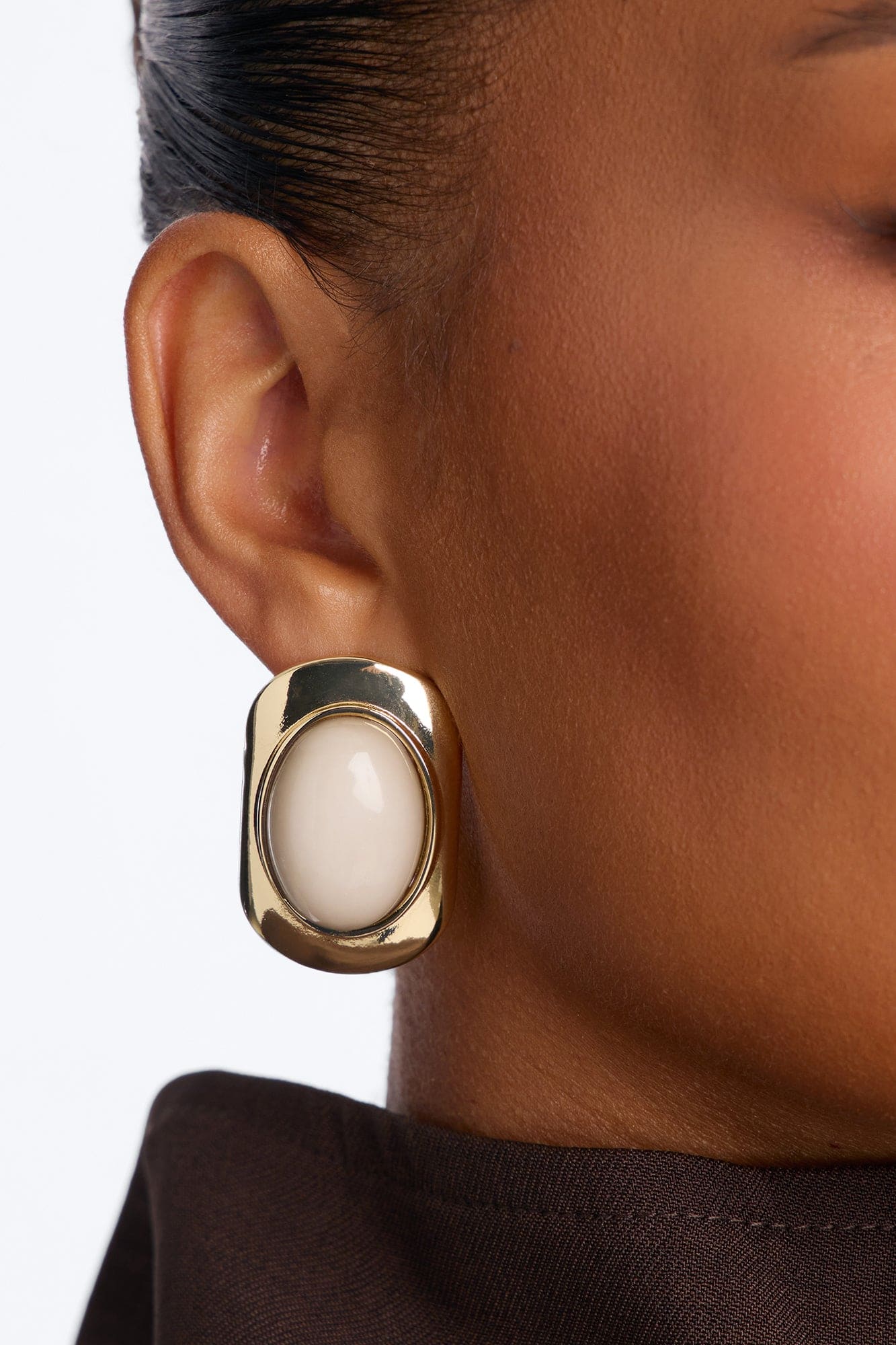 Redefine Yourself Drop Earrings - Taupe/combo alternate