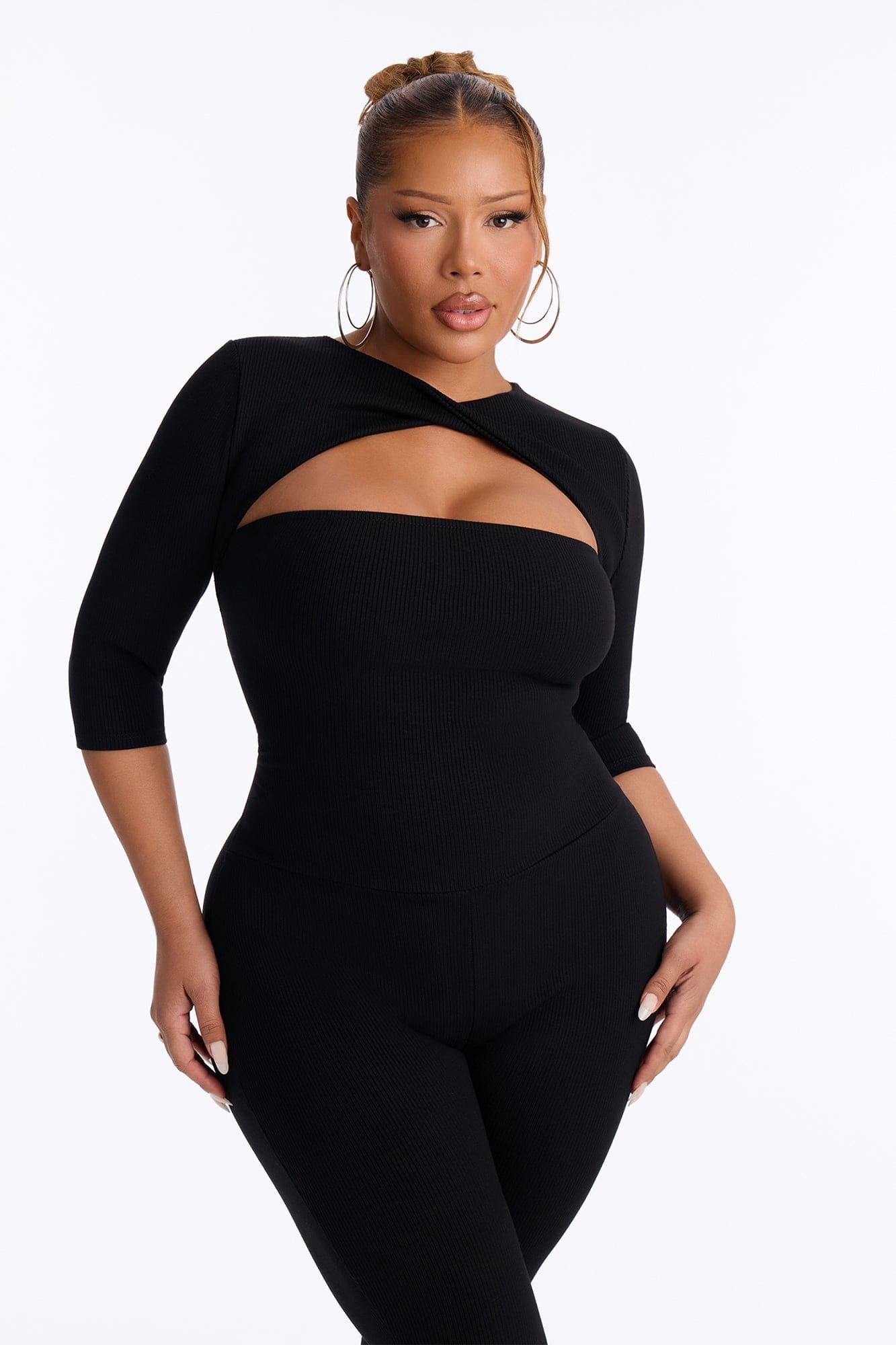 Alessia Snatched Jumpsuit - Black alternate