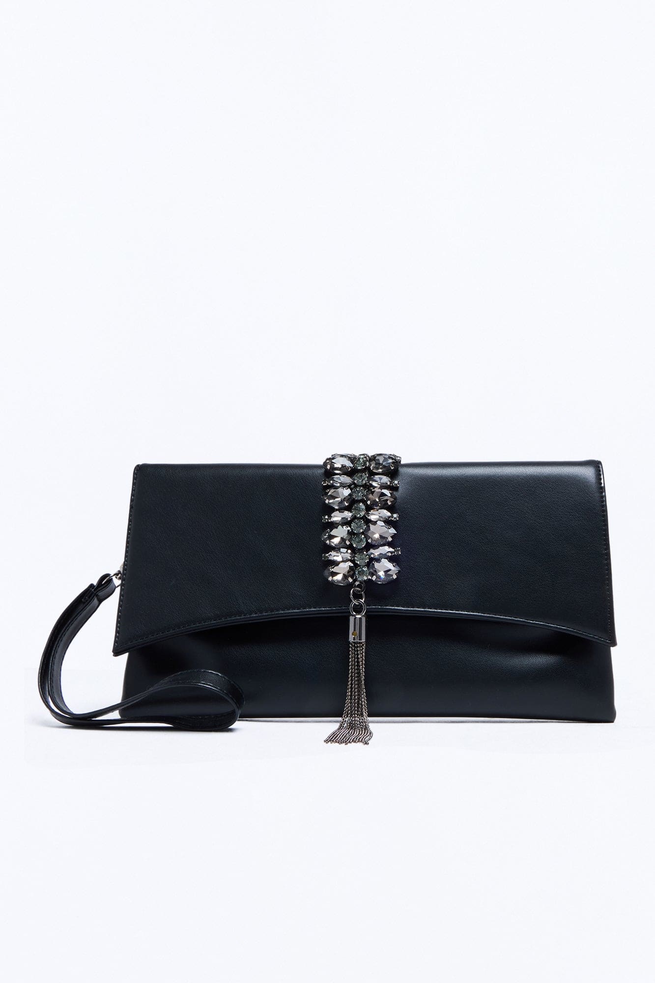 Spending All Your Money Faux Leather Crossbody Handbag - Black