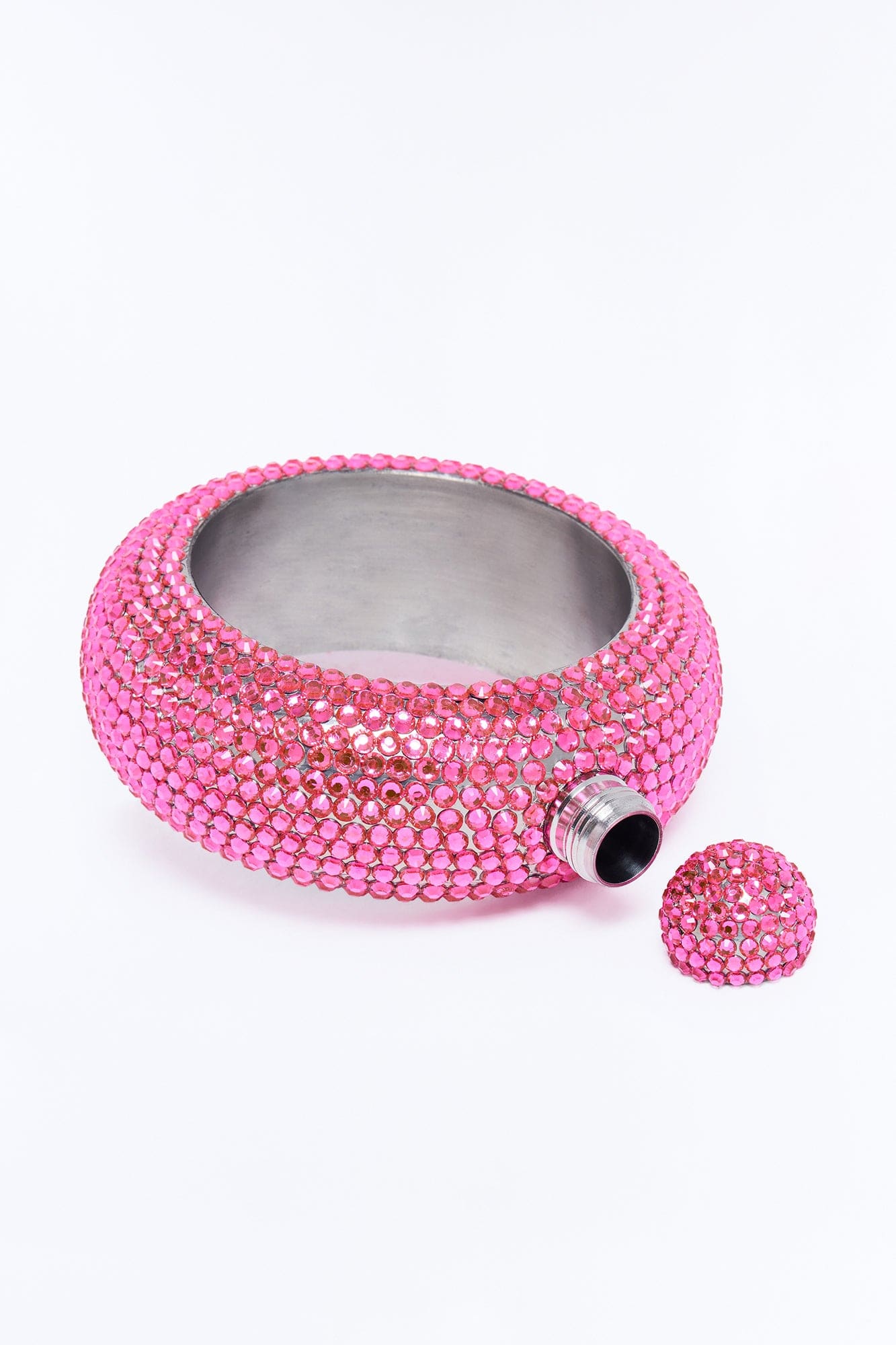 Night Out Secret Rhinestone Flask - Pink alternate