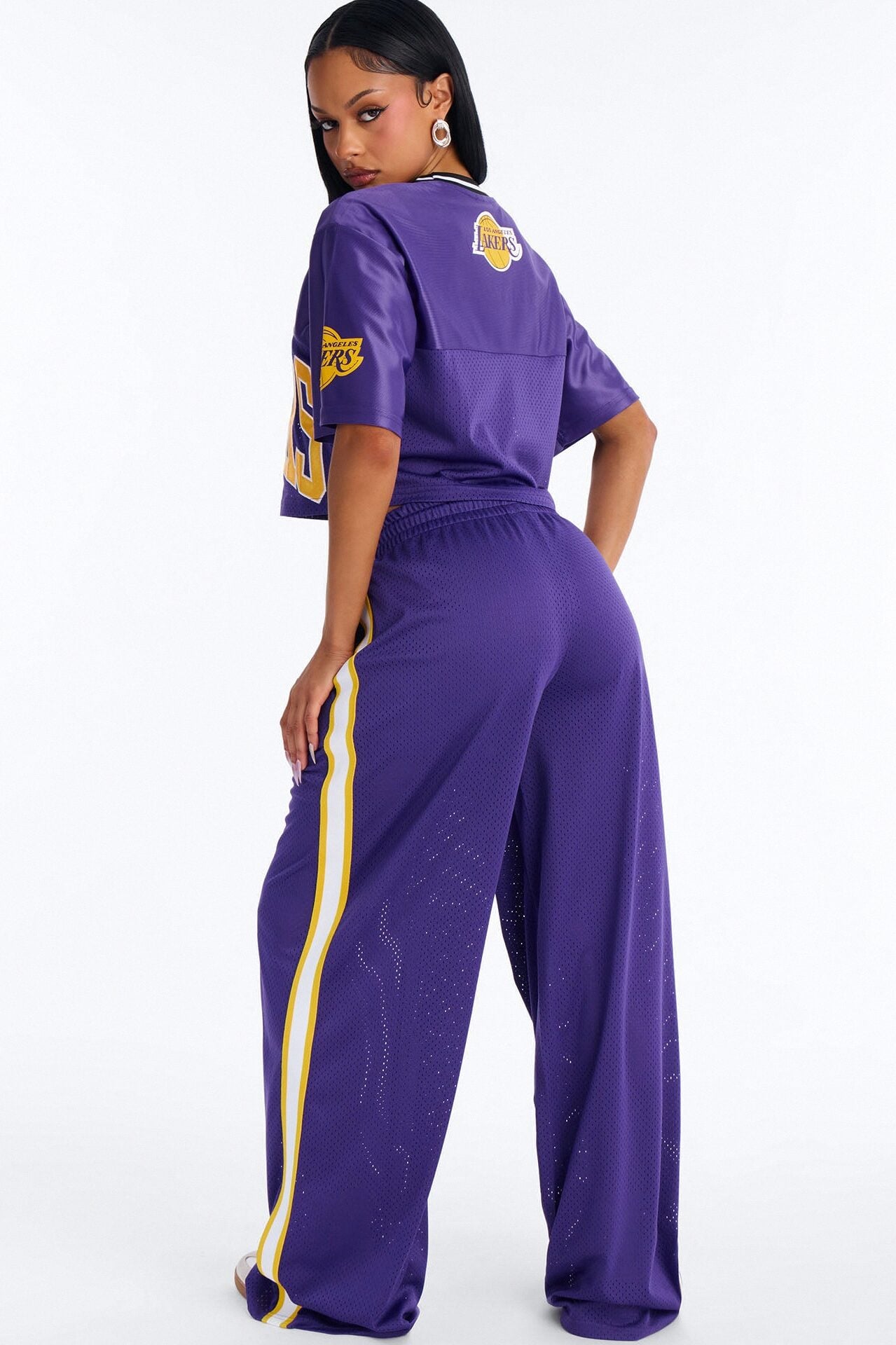 NBA LA Lakers Fleece Pants - Purple image 3