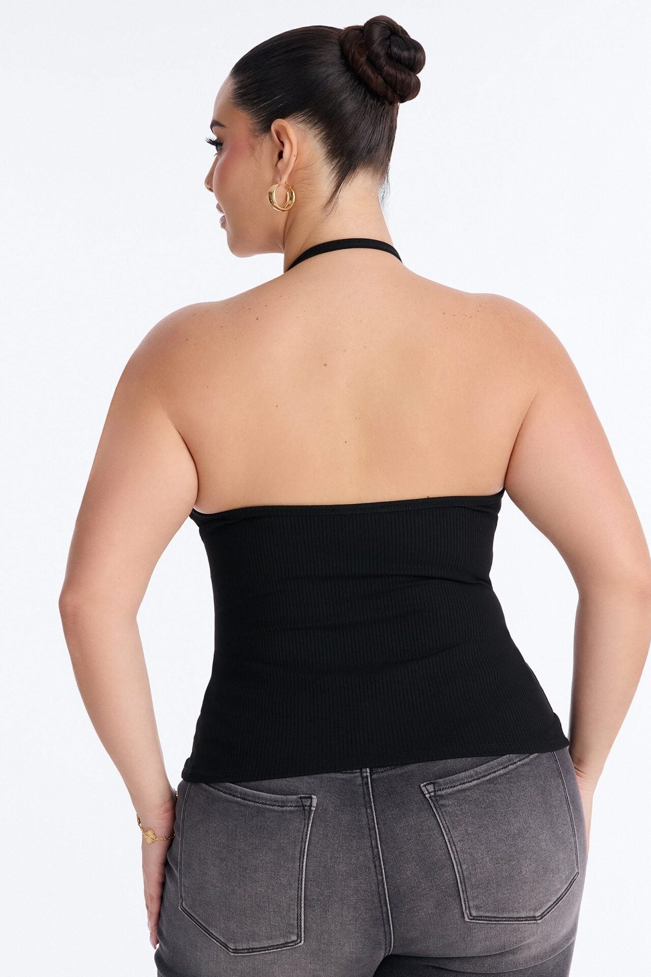 Gaia Snatched Tank Top - Black image 7