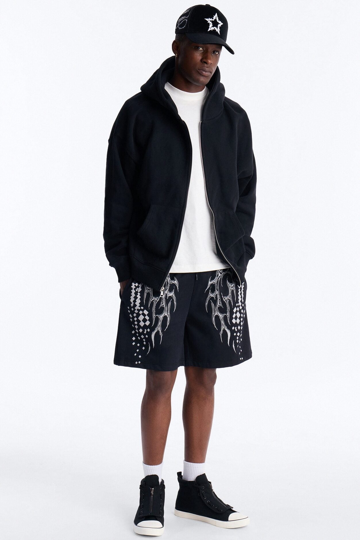Digital Tribal Sweatshorts - Black image 2