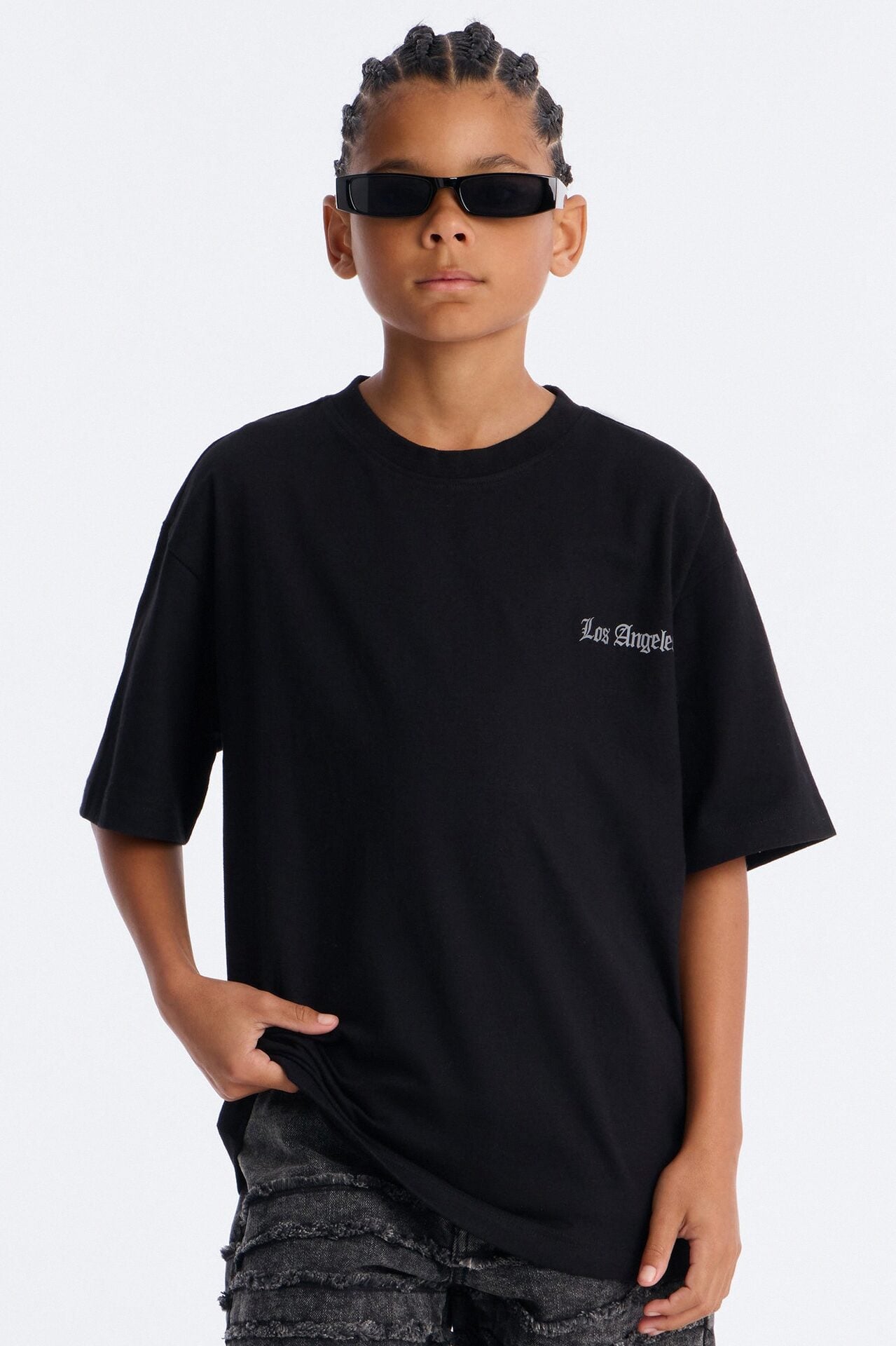 Mini Los Angeles Life Short Sleeve Front/Back Tee - Black image 2