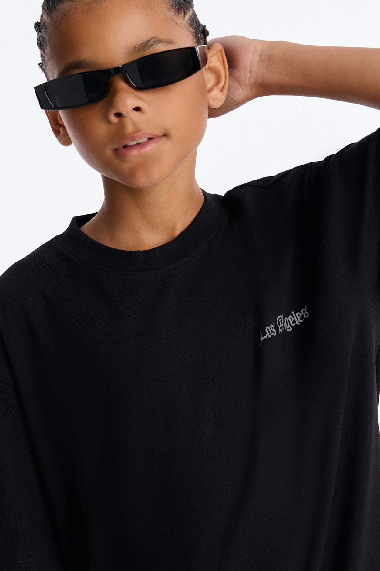 Mini Los Angeles Life Short Sleeve Front/Back Tee - Black image 4