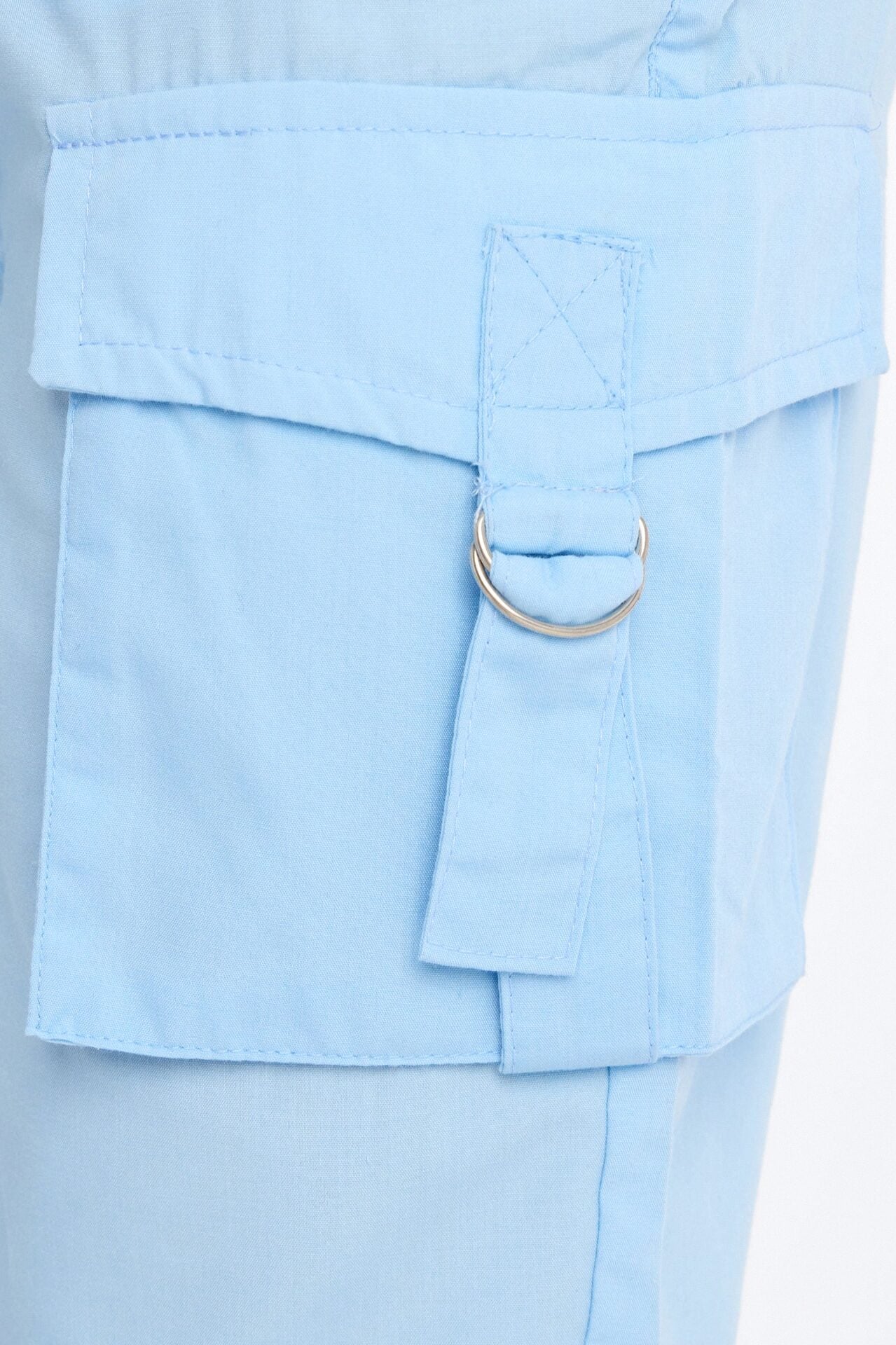 Mini Victoria Cargo Bermuda Shorts - Light Blue image 3