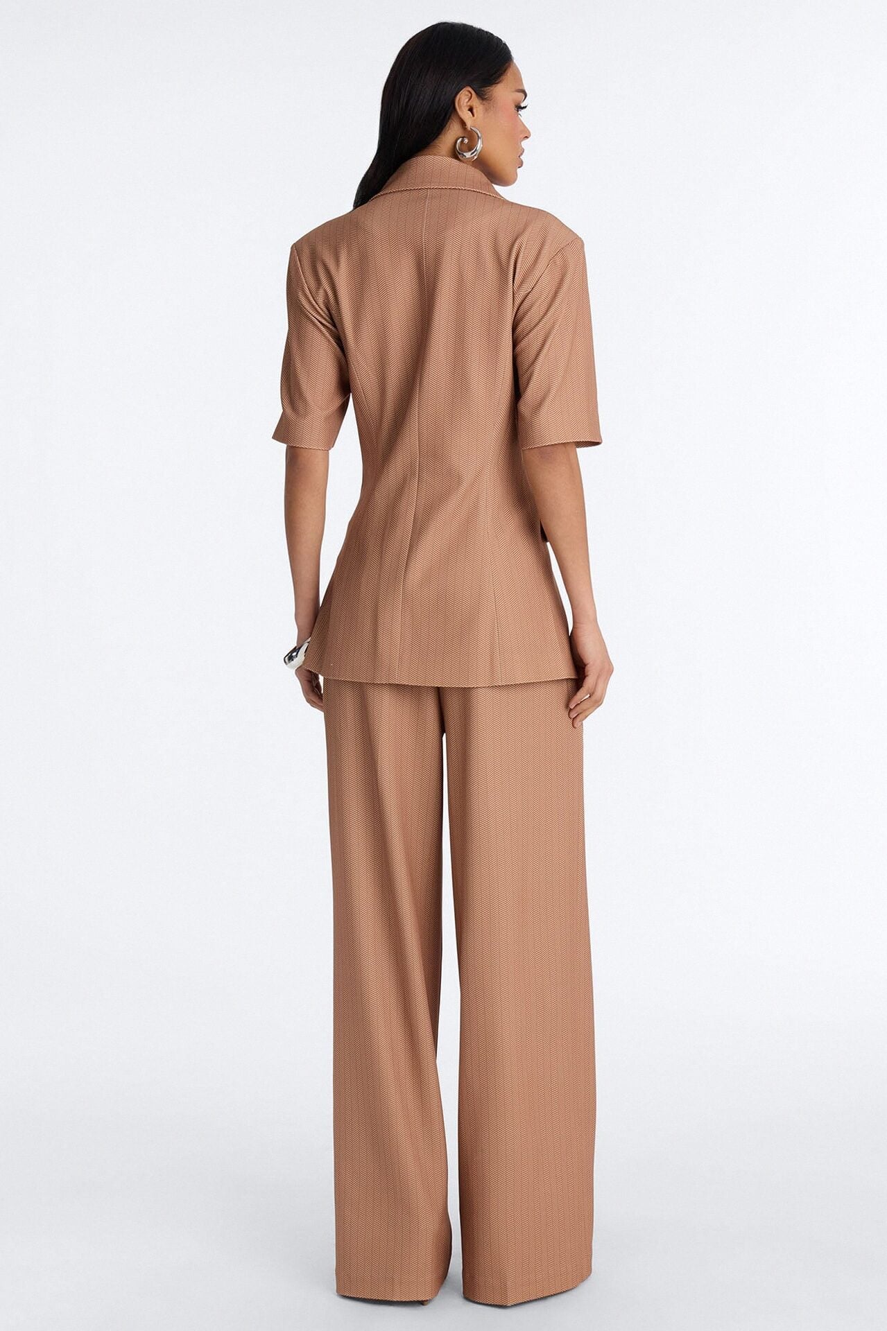 Command The Room Blazer Pant Set - Camel image 4