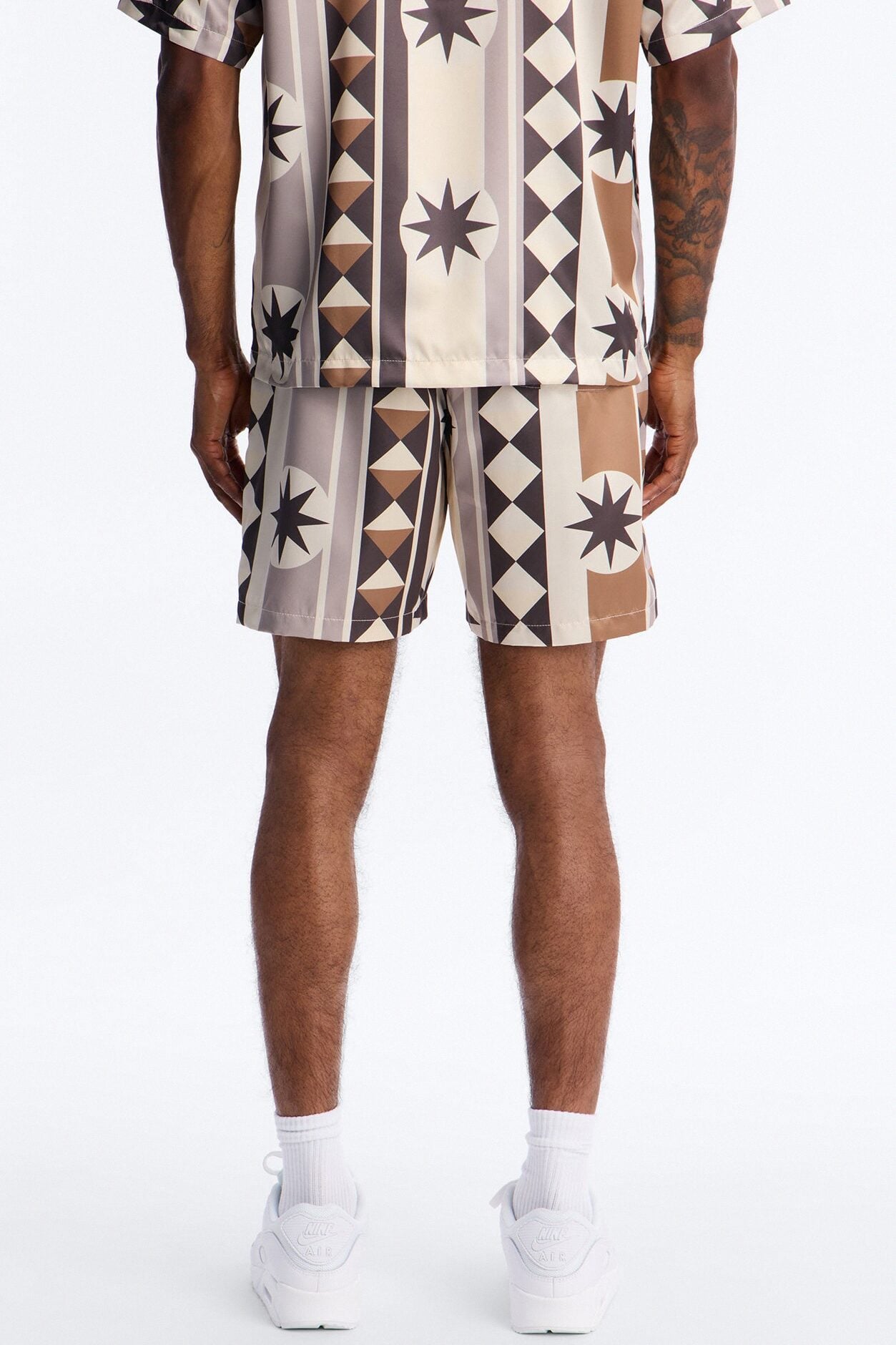 Toscana Geo Relaxed Short - Tan image 4