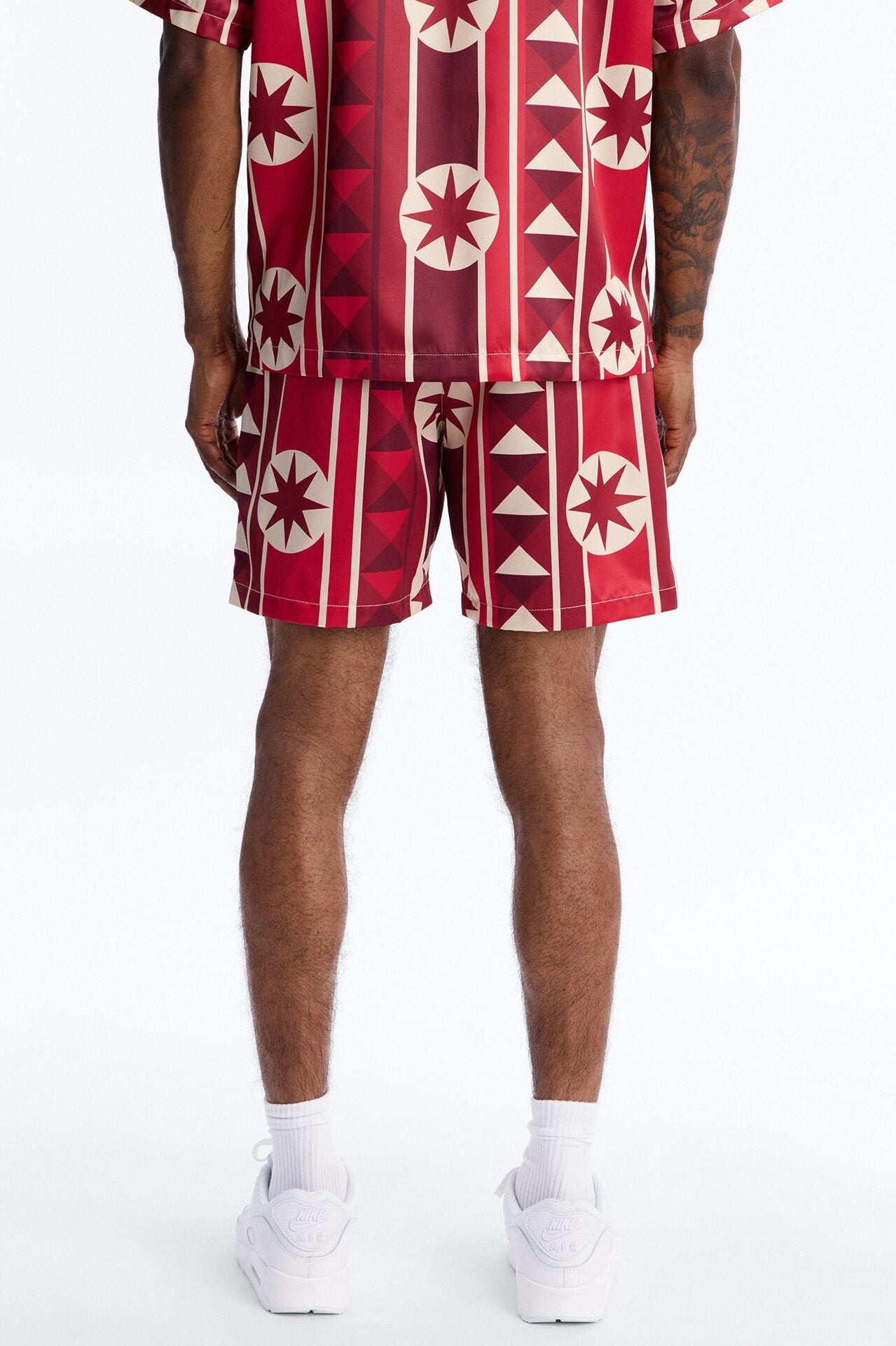 Toscana Geo Relaxed Short - Red image 4