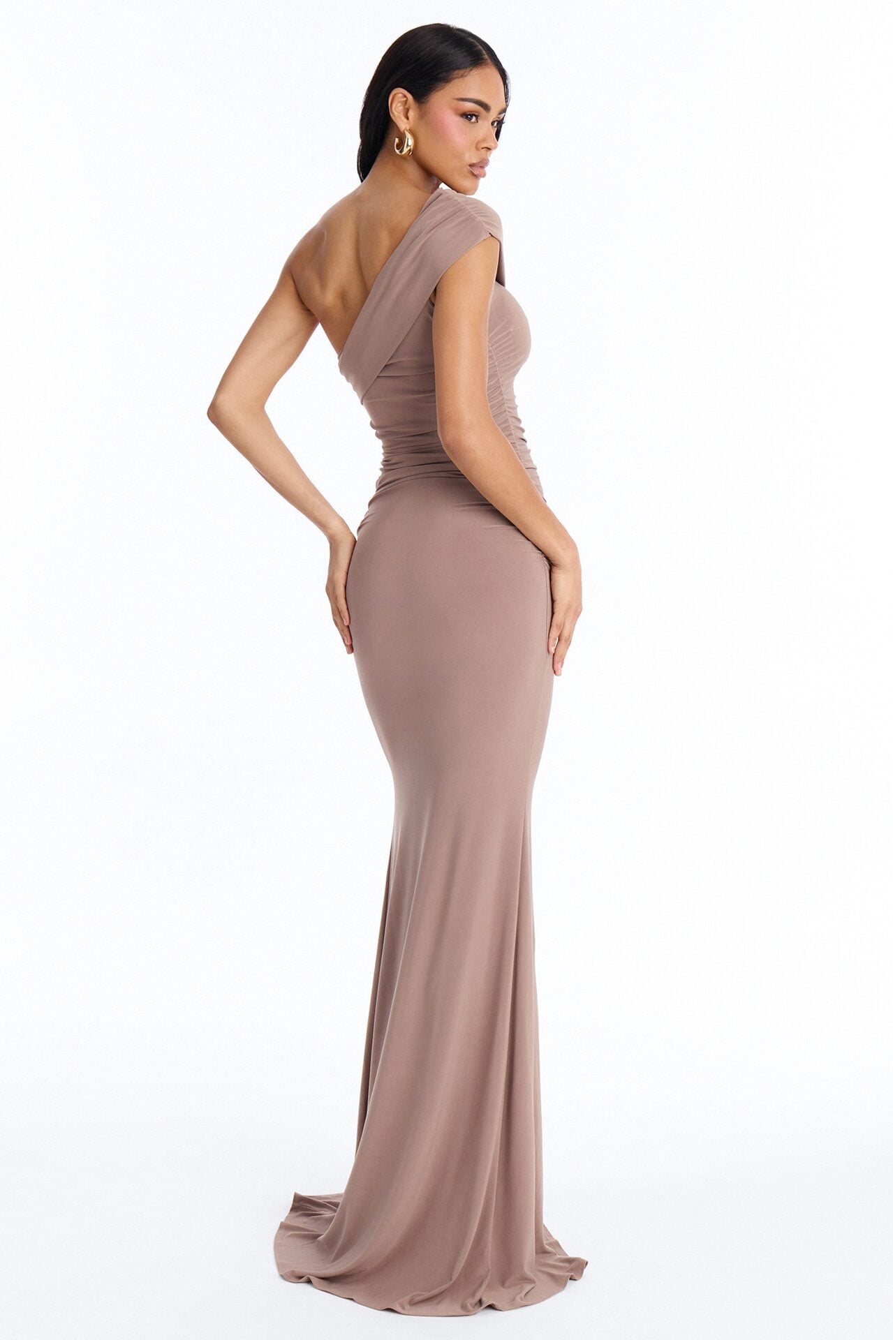 No Peaking Maxi Dress - Mocha image 4