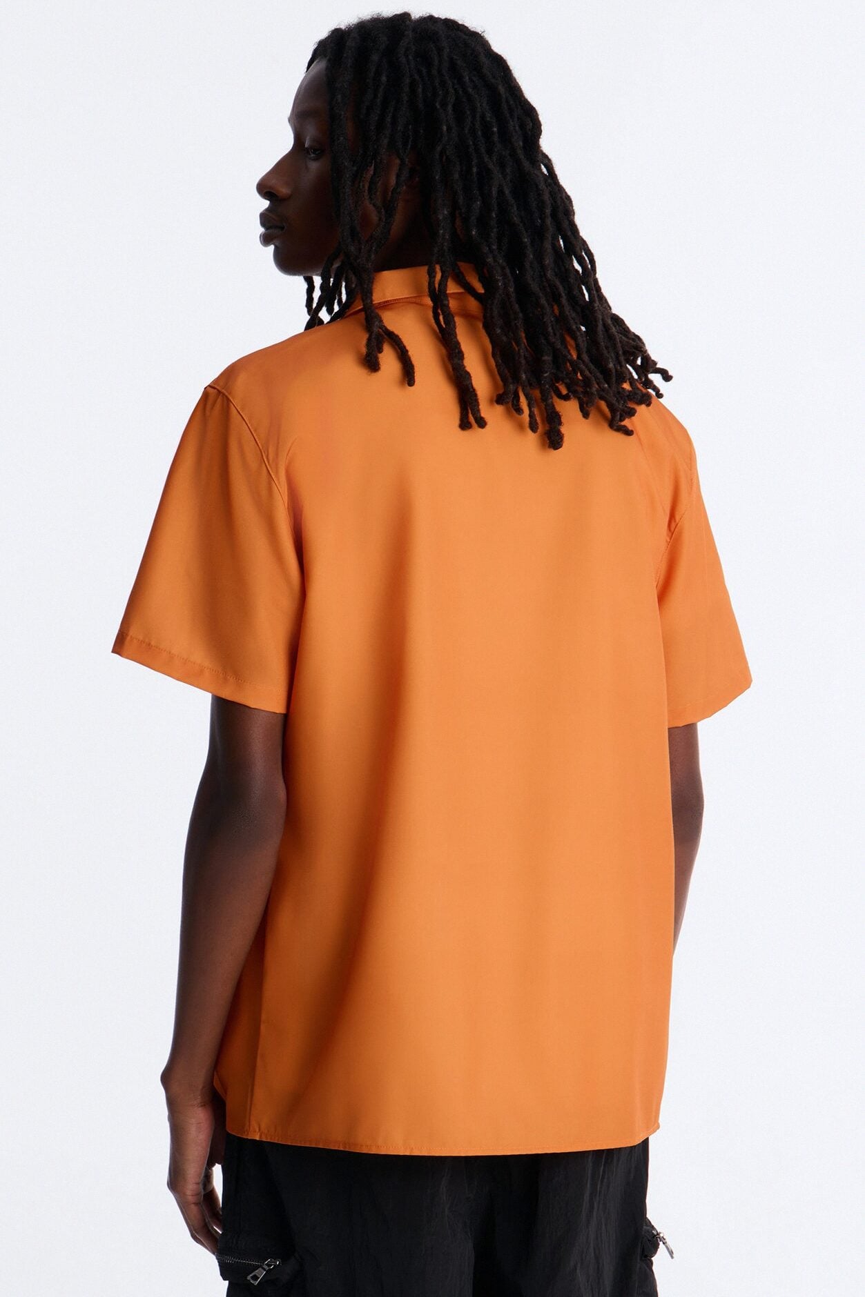 Relaxed Golden Sunshine Petals Button Up Shirt - Orange image 4
