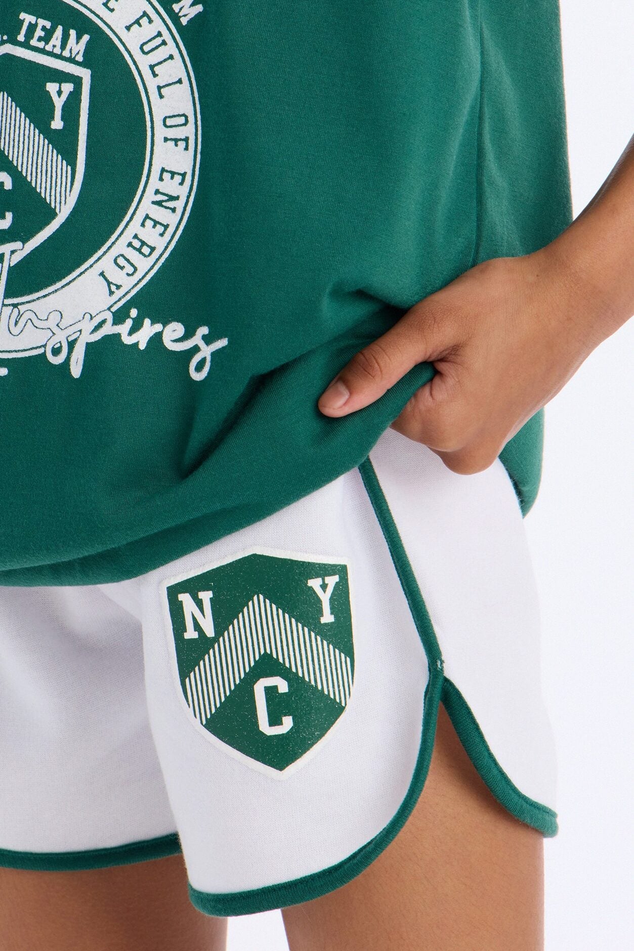 Mini New York '98 Short Set - Green/combo image 3