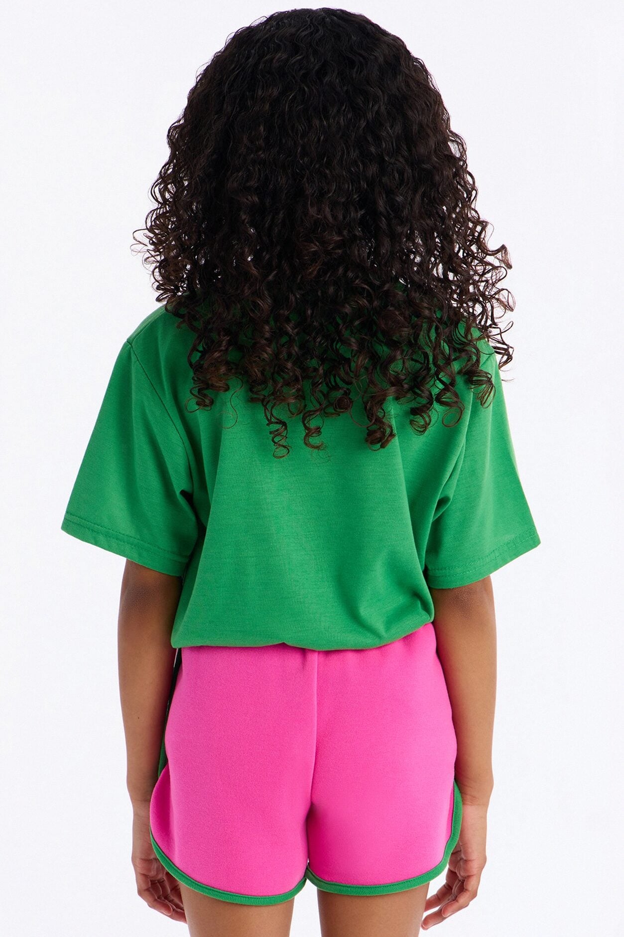 Mini Anti Social Short Set - Green/combo image 4