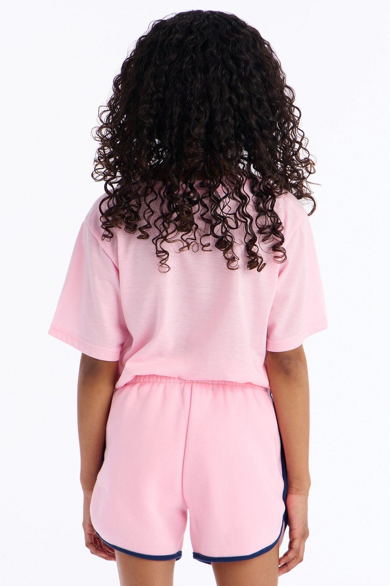 Mini Bon Jour Short Set - Pink image 4