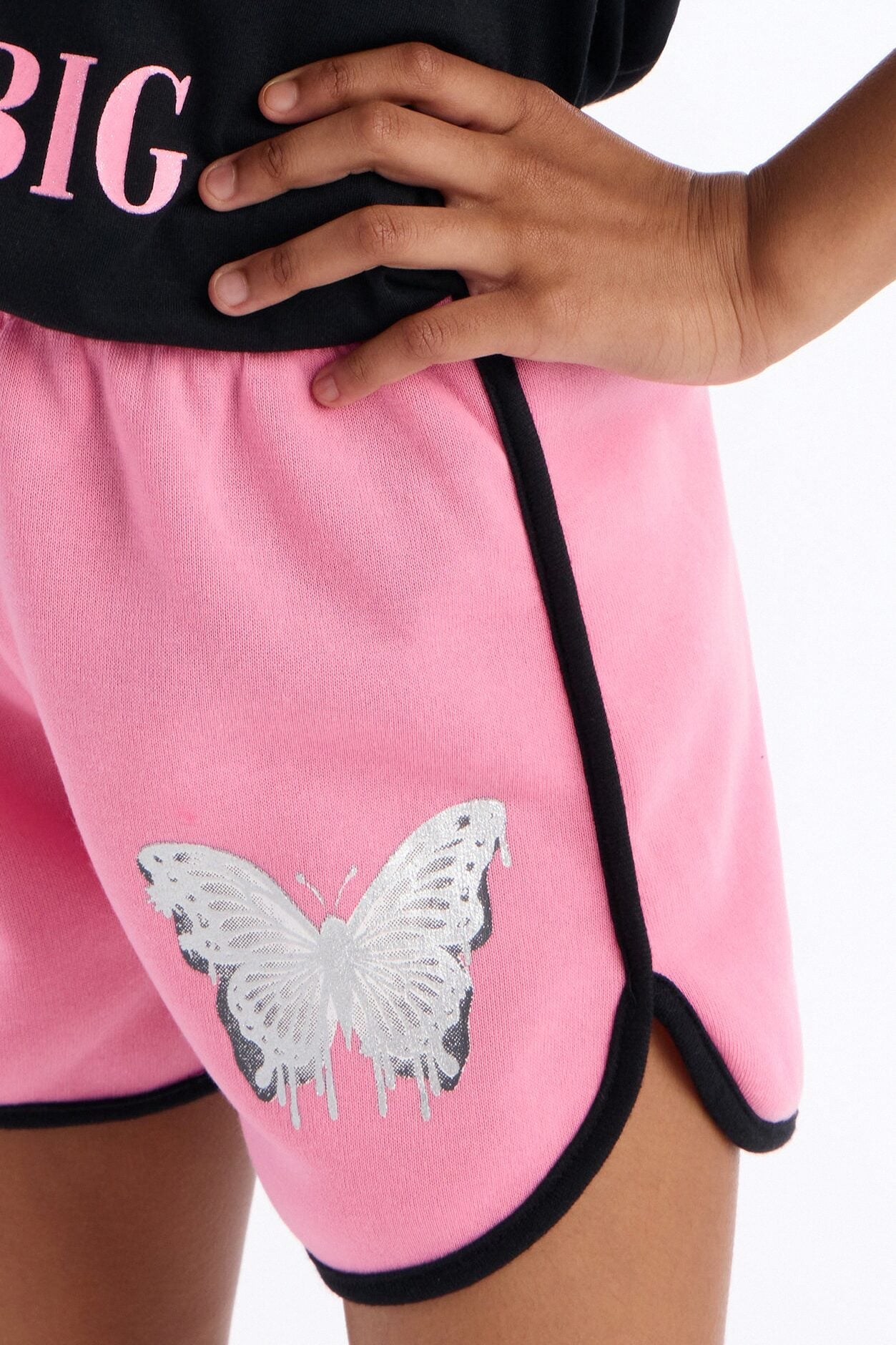Mini Dream Big Butterfly Short Set - Pink/combo image 3