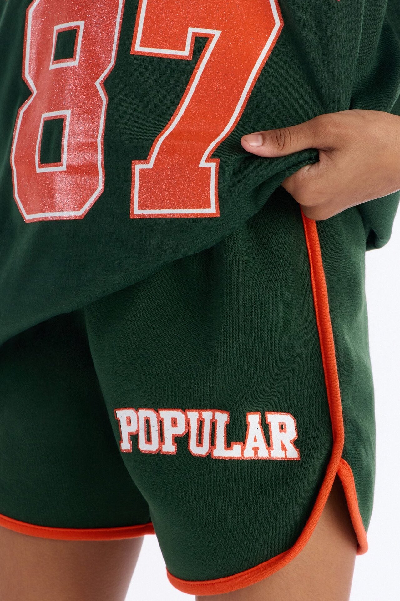 Mini Popular 87 Short Set - Hunter Green image 3