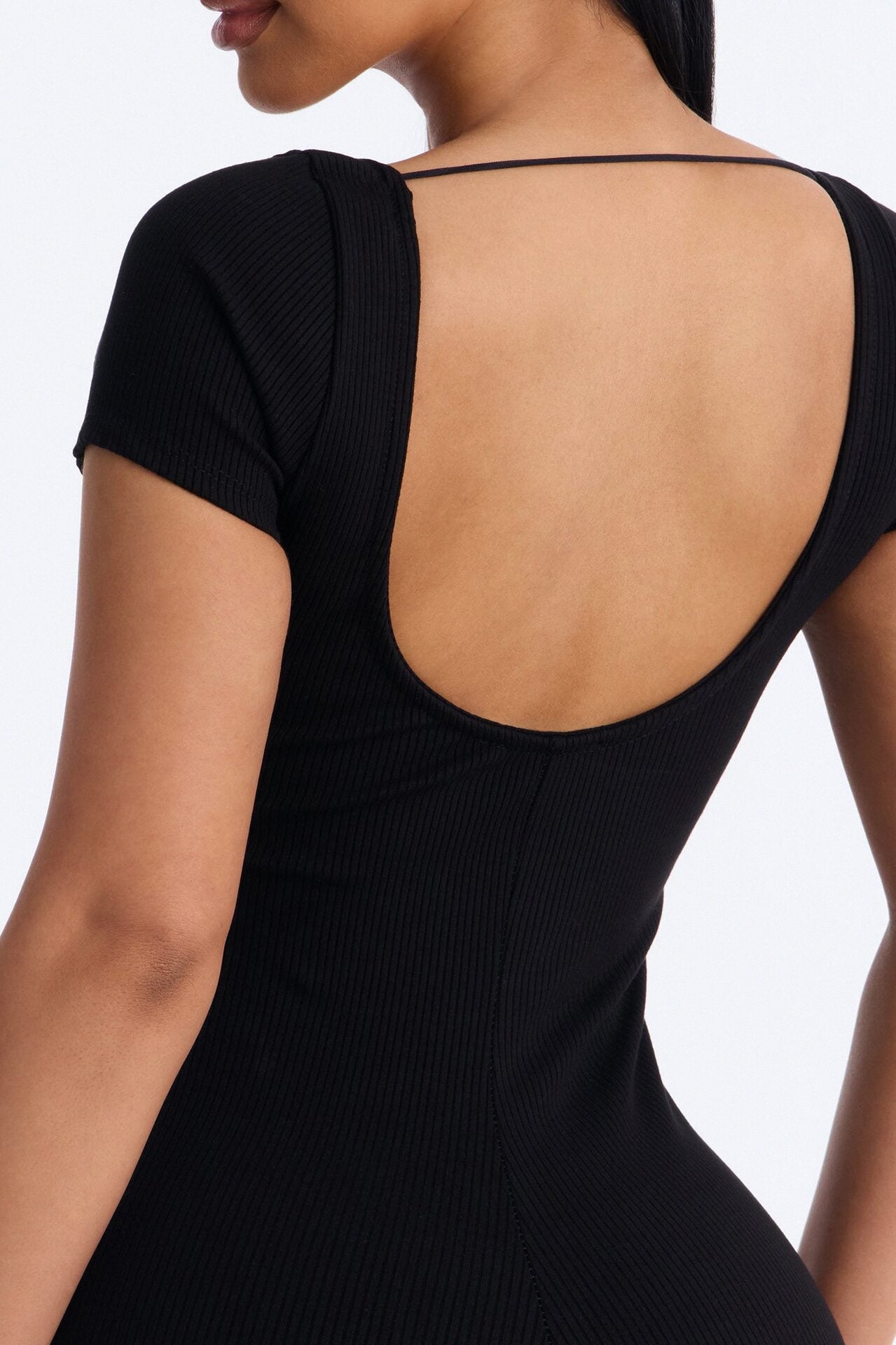Clarissa Snatched Romper - Black image 3