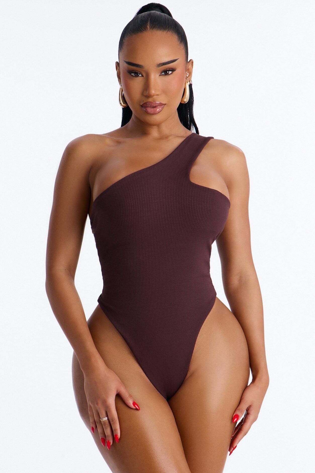 Scarlett Snatched Mesh Maxi Skirt Set - Chocolate image 4