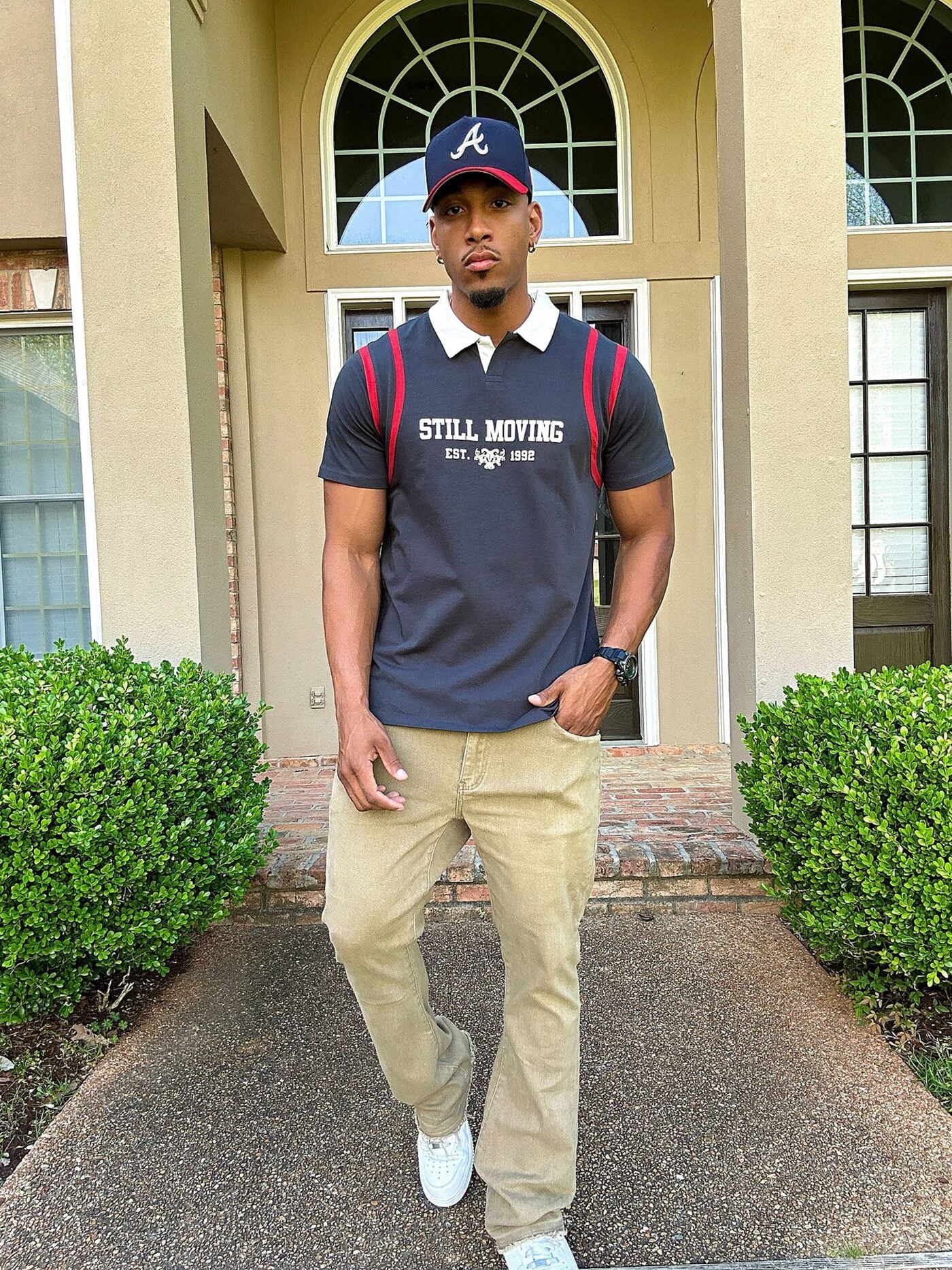 Relaxed Still Moving Polo - Black image 5