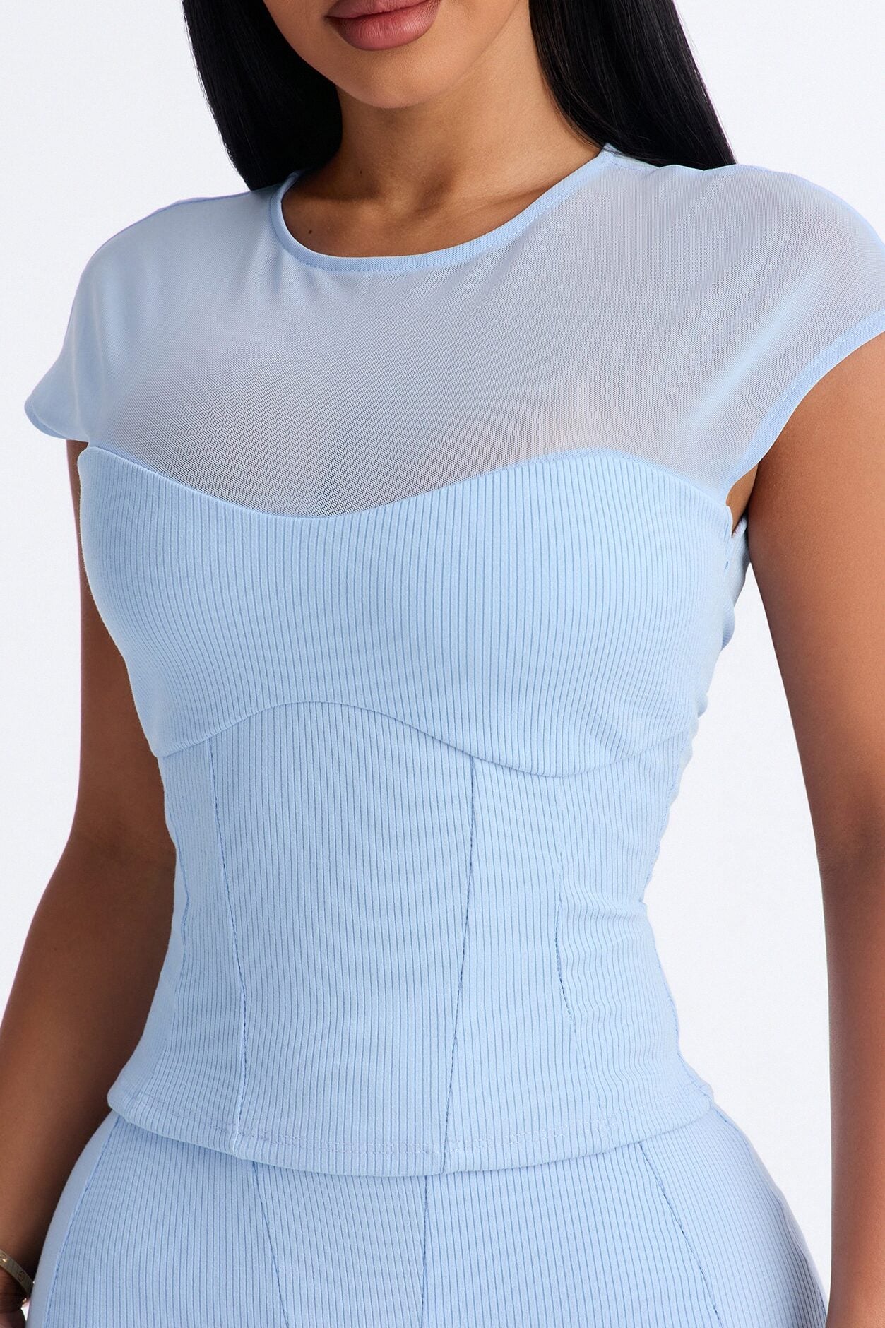 Scarlett Snatched Pant Set - Light Blue image 3