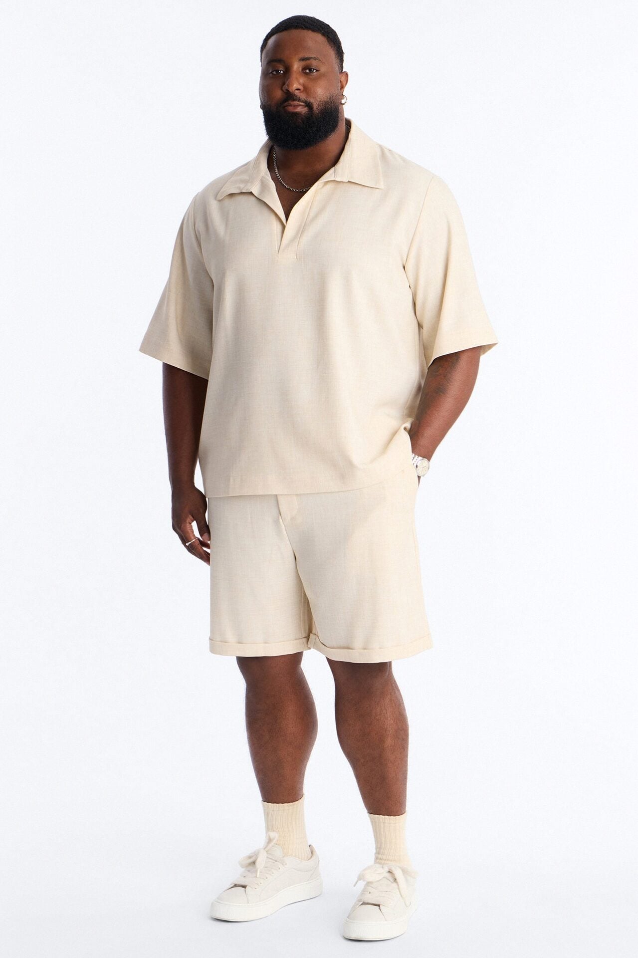 Sorrento Relaxed Polo - Tan image 6