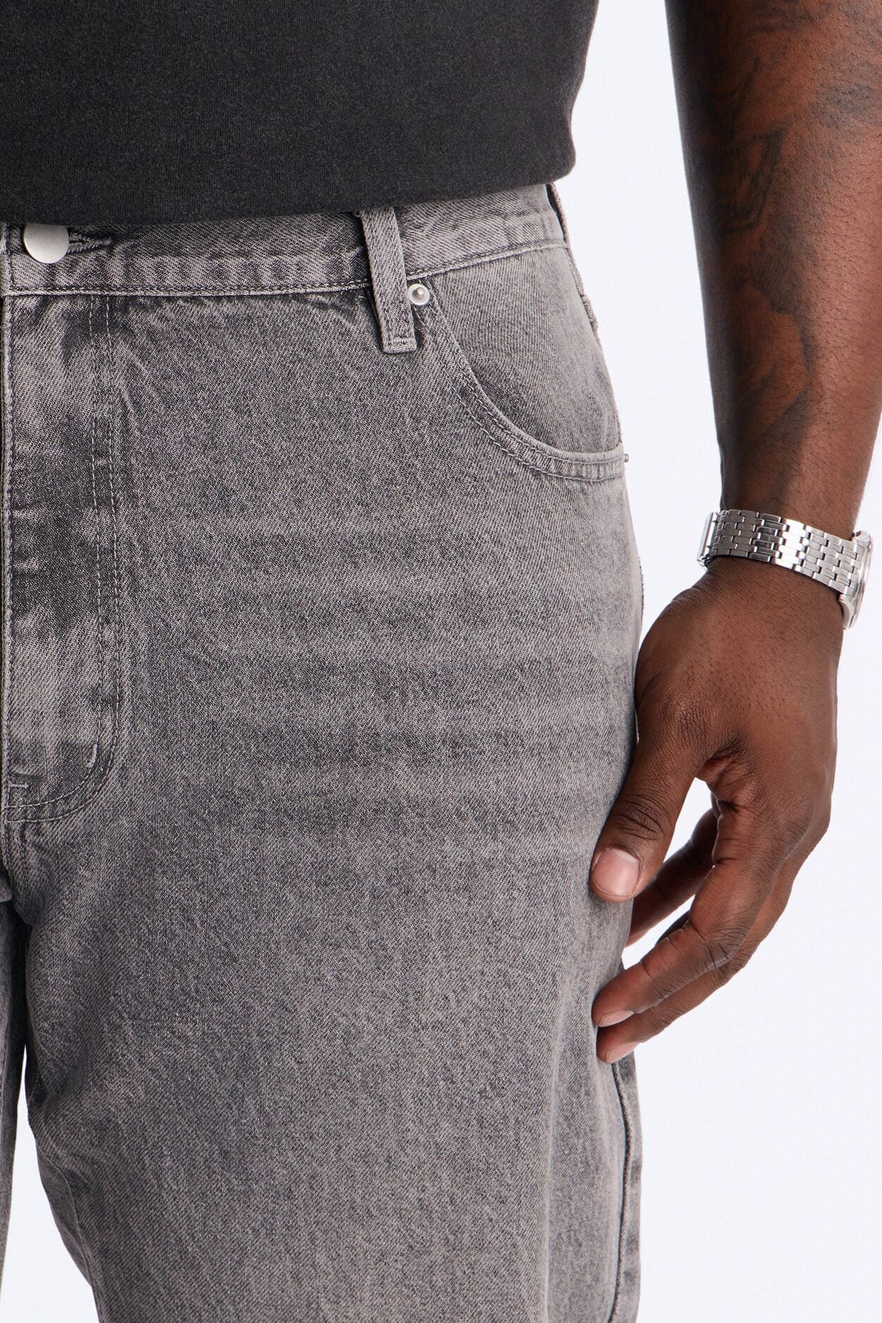 The Staple Straight Jean - Grey image 7