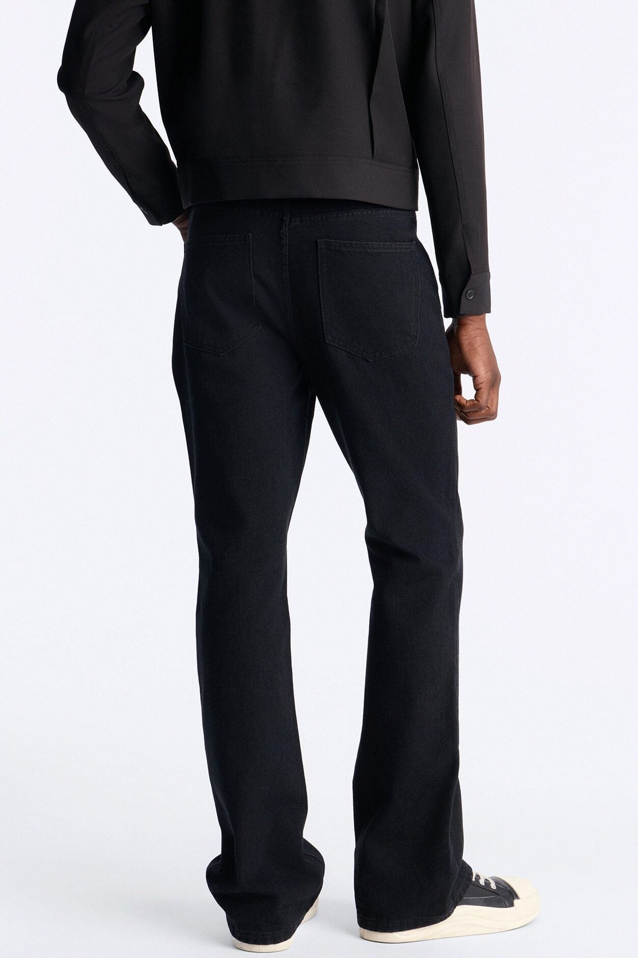 Routine Stacked Skinny Flare Jean - Black image 4