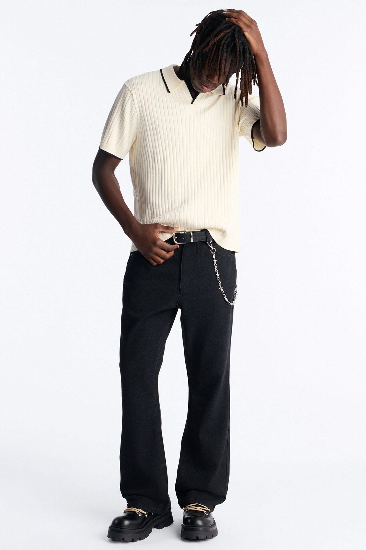 Routine Straight Flare Jean - Black image 2