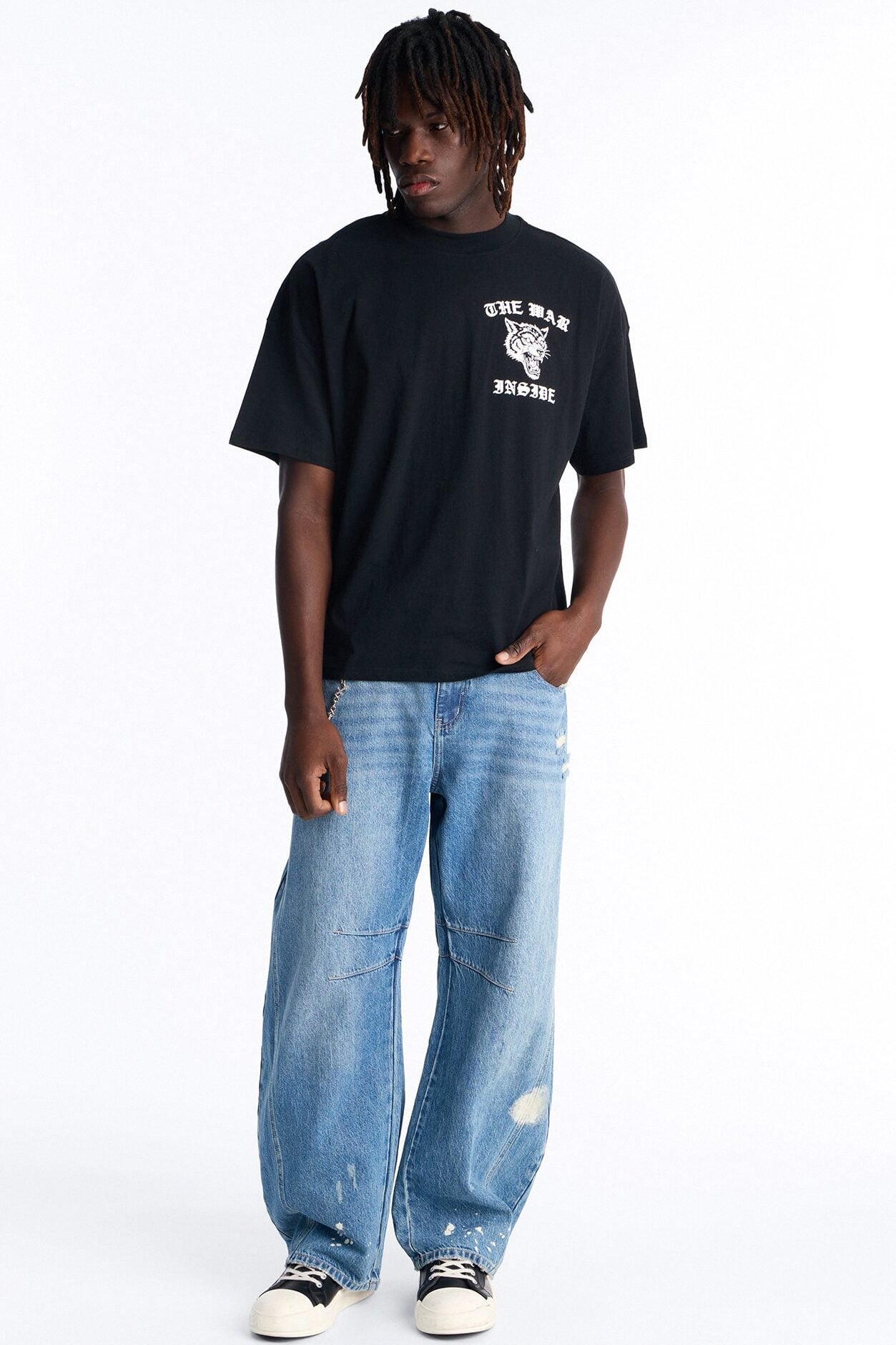The War Inside Boxy Short Sleeve Tee - Black image 2