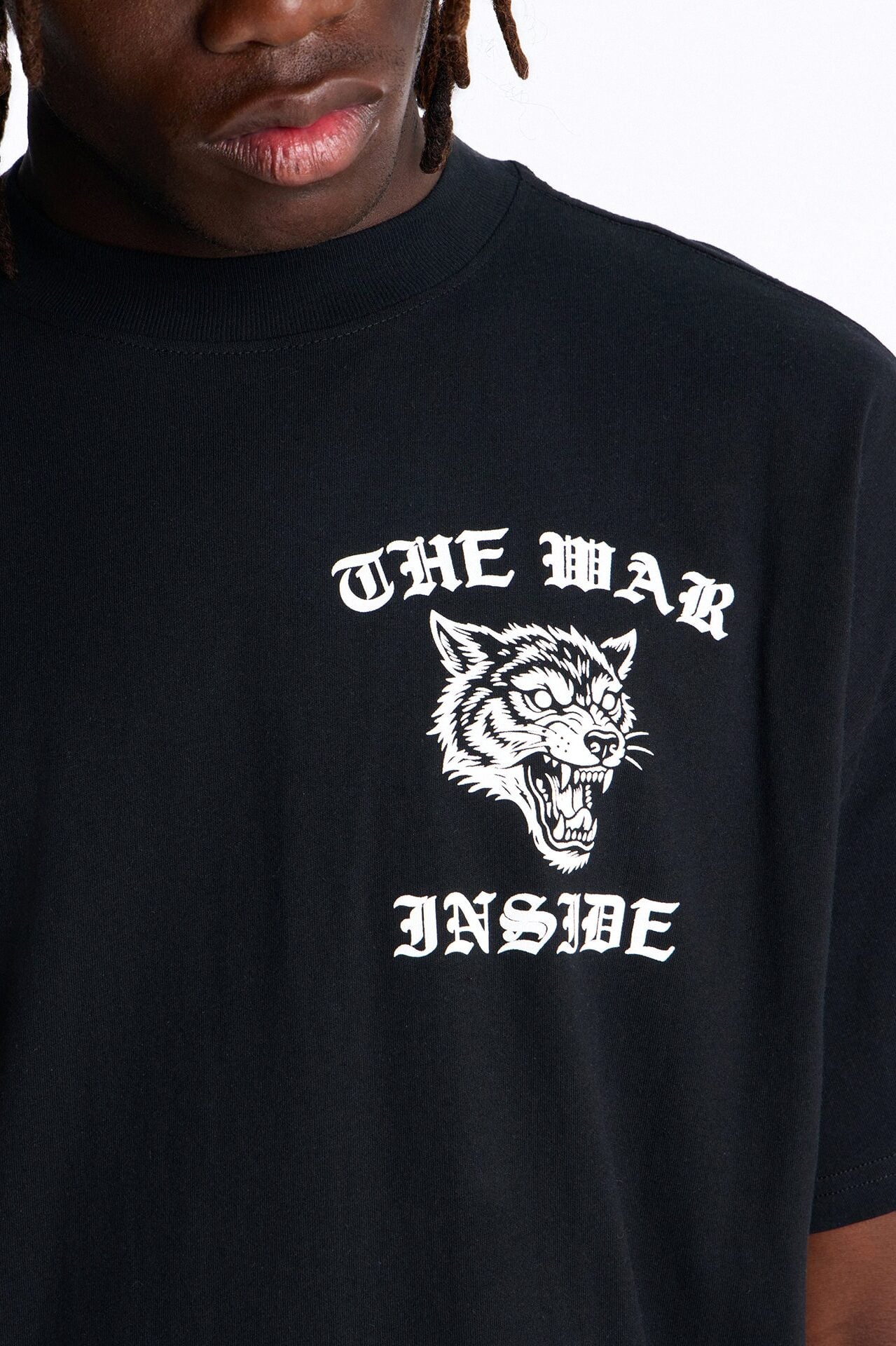 The War Inside Boxy Short Sleeve Tee - Black image 3