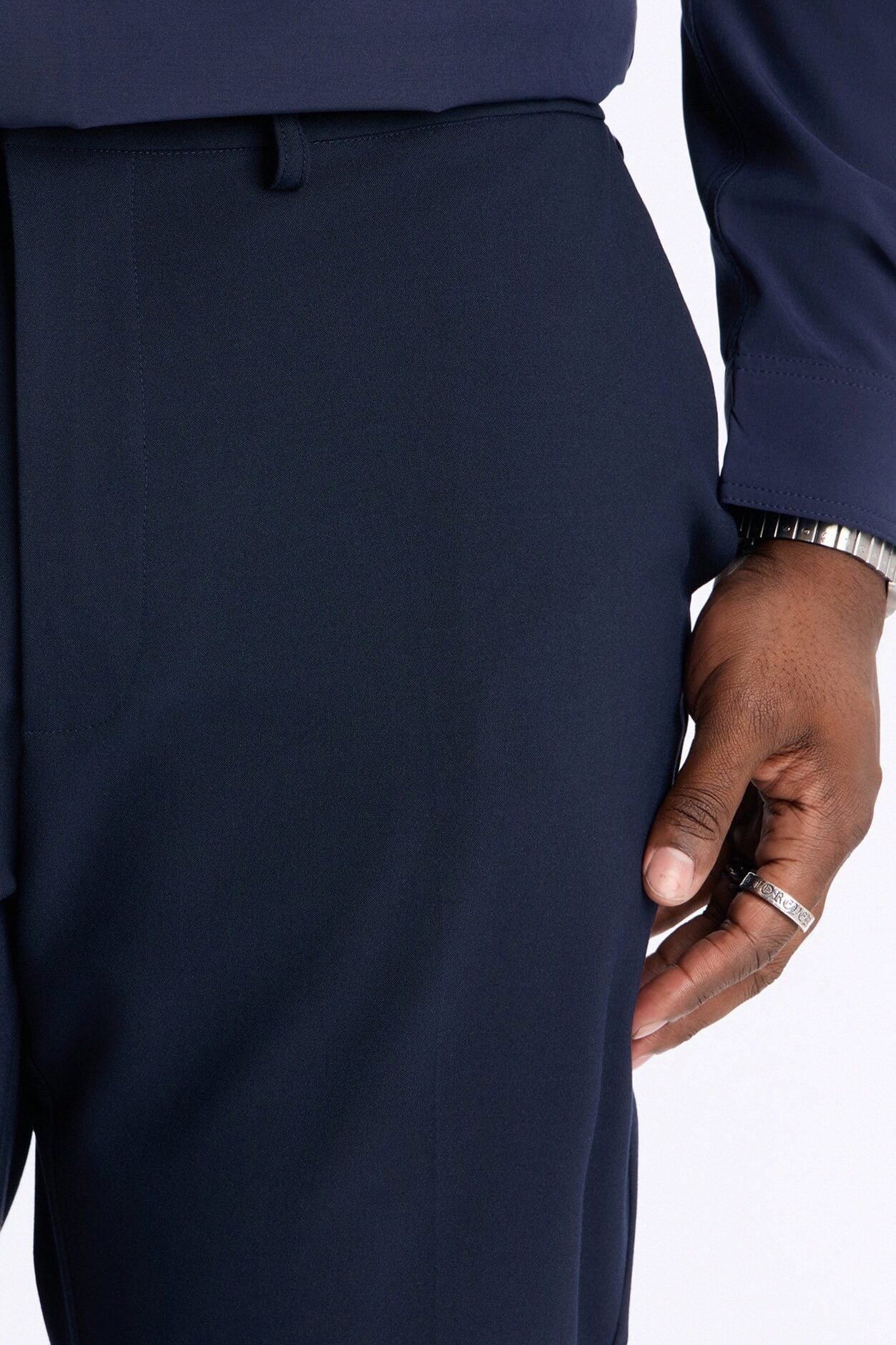 Windsor Luxe Slim Trouser - Navy image 7